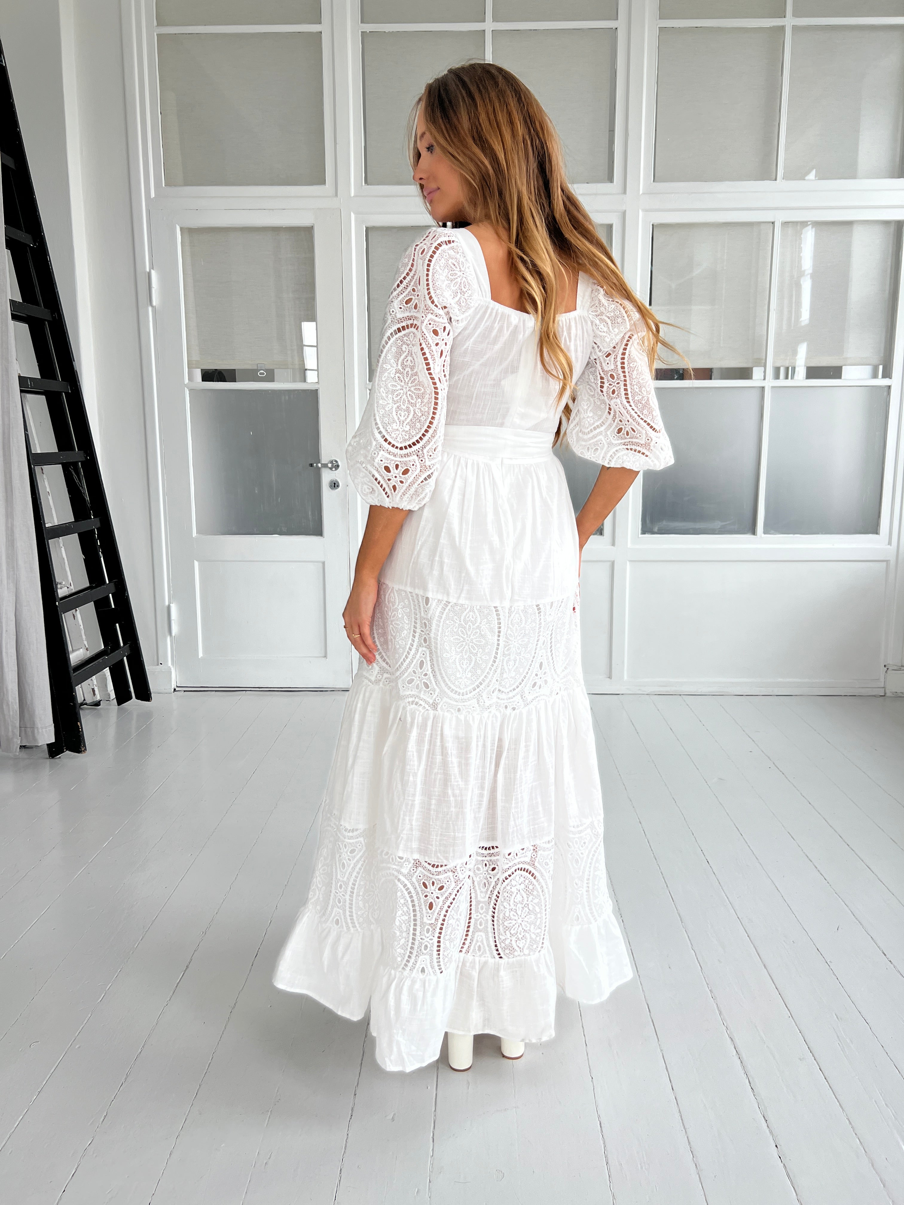 Flam White Bohemian dress