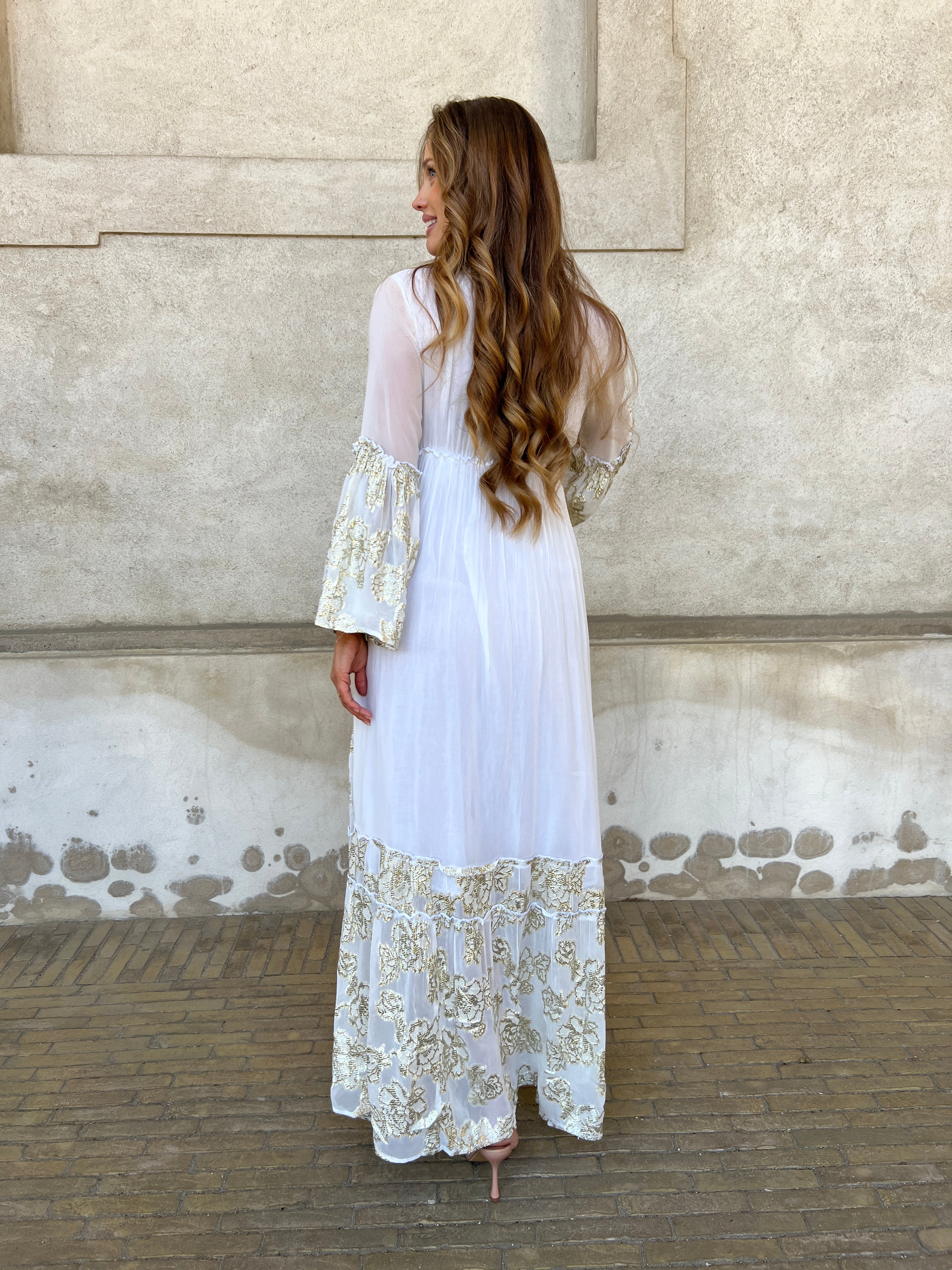 GD golden days white bohemian dress