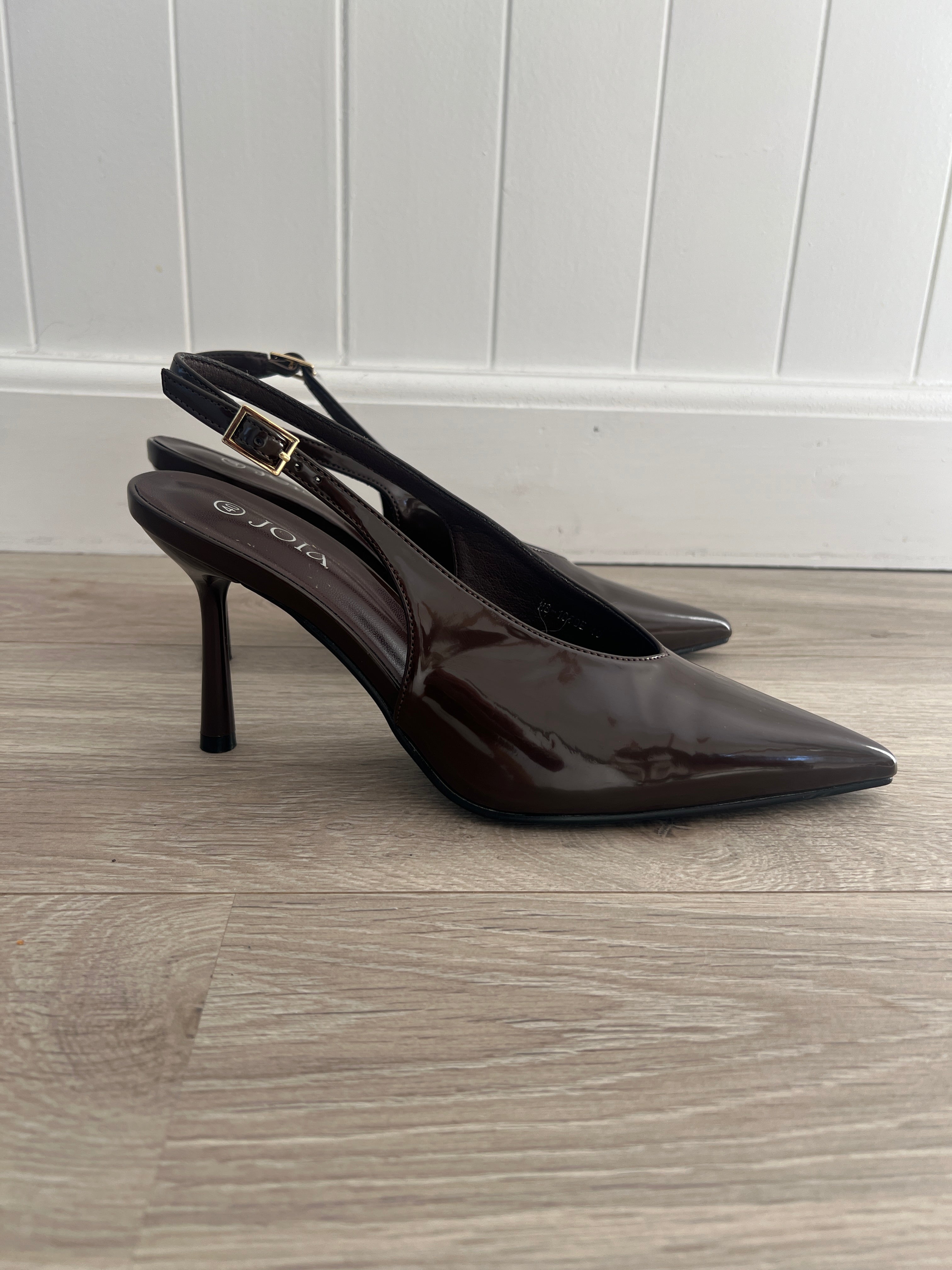 Joia dark brown heels