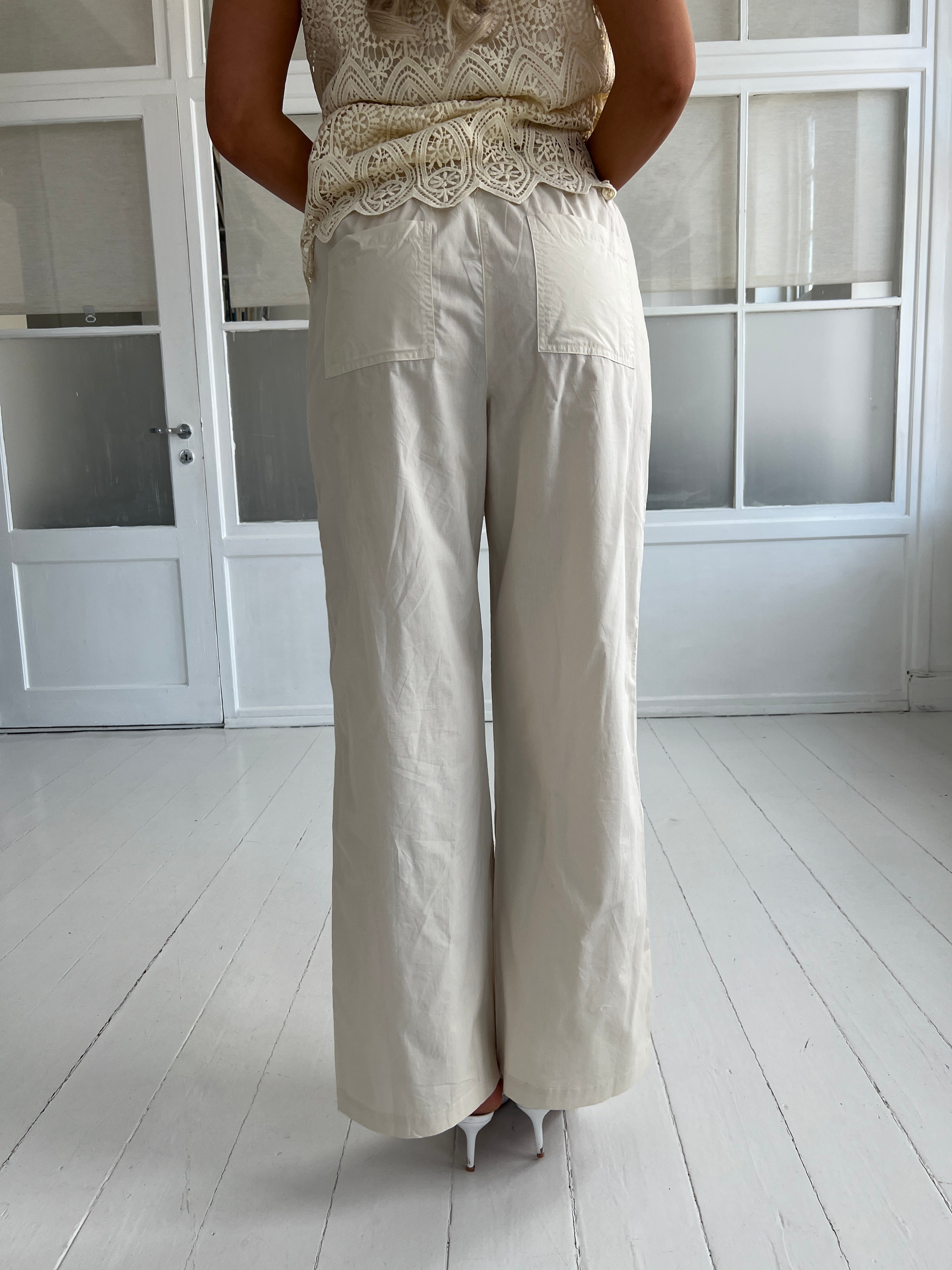Gaspar Honolulu beige poplin pants