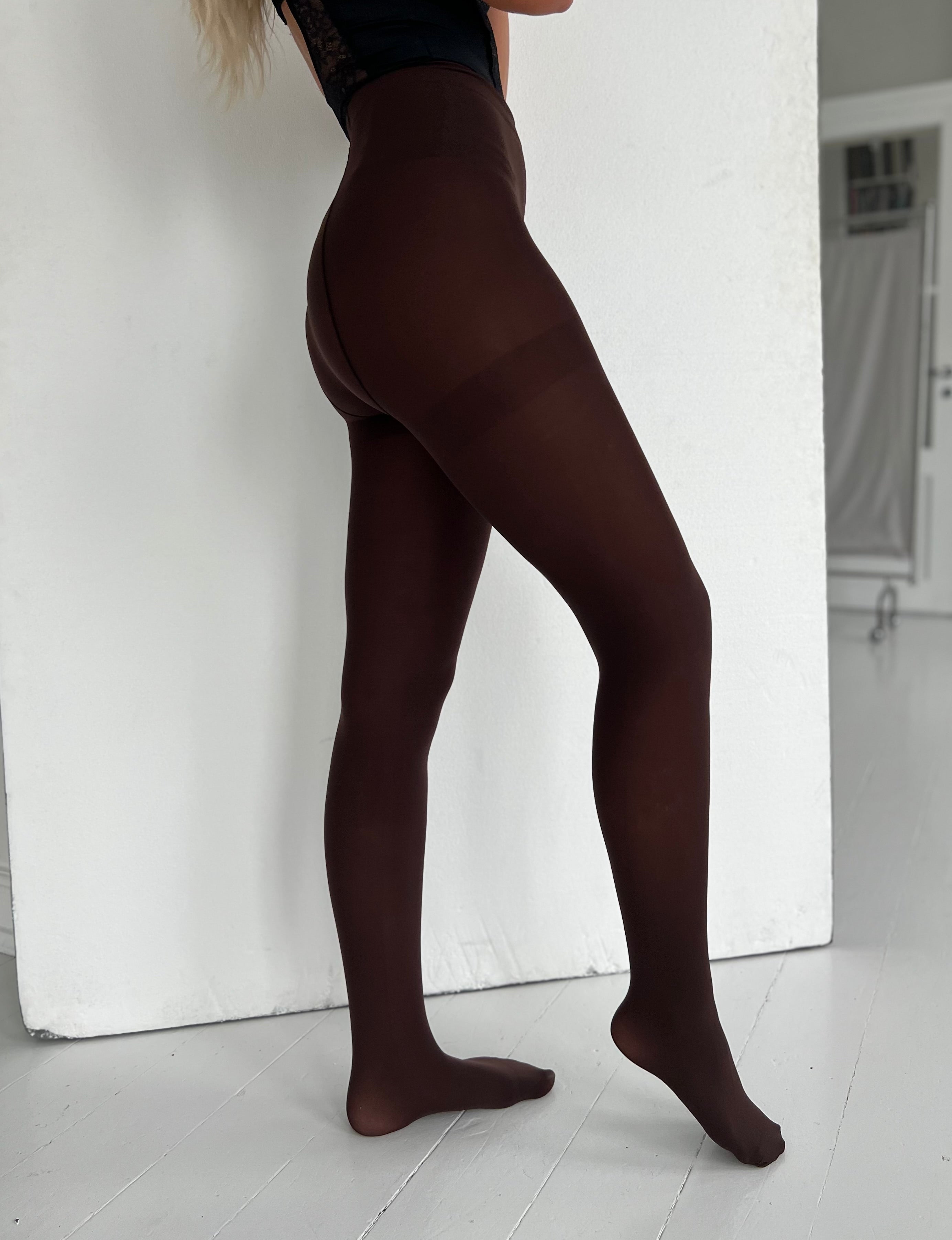 H & Nathalie brown stockings