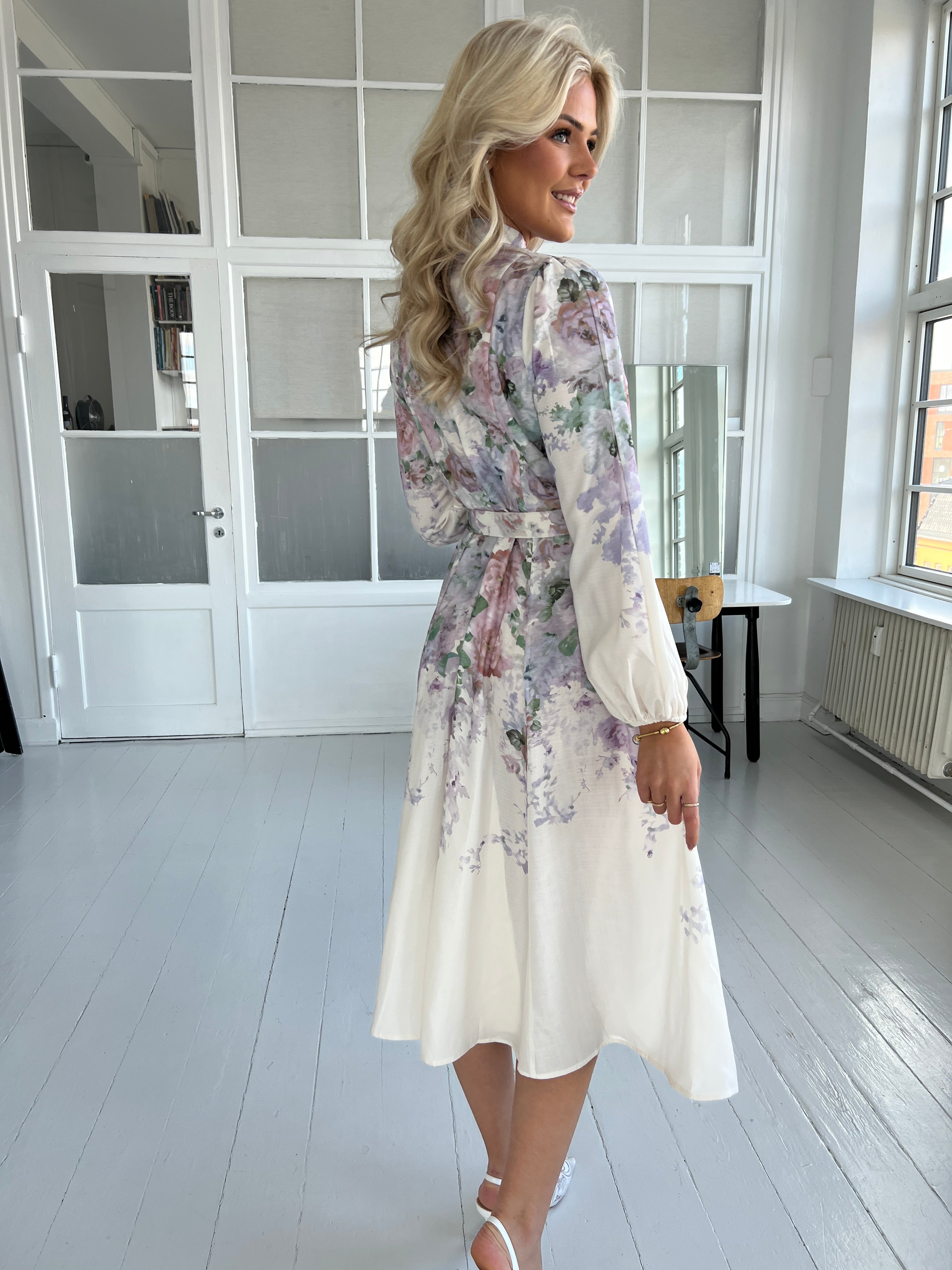 Flam purple blossom dress