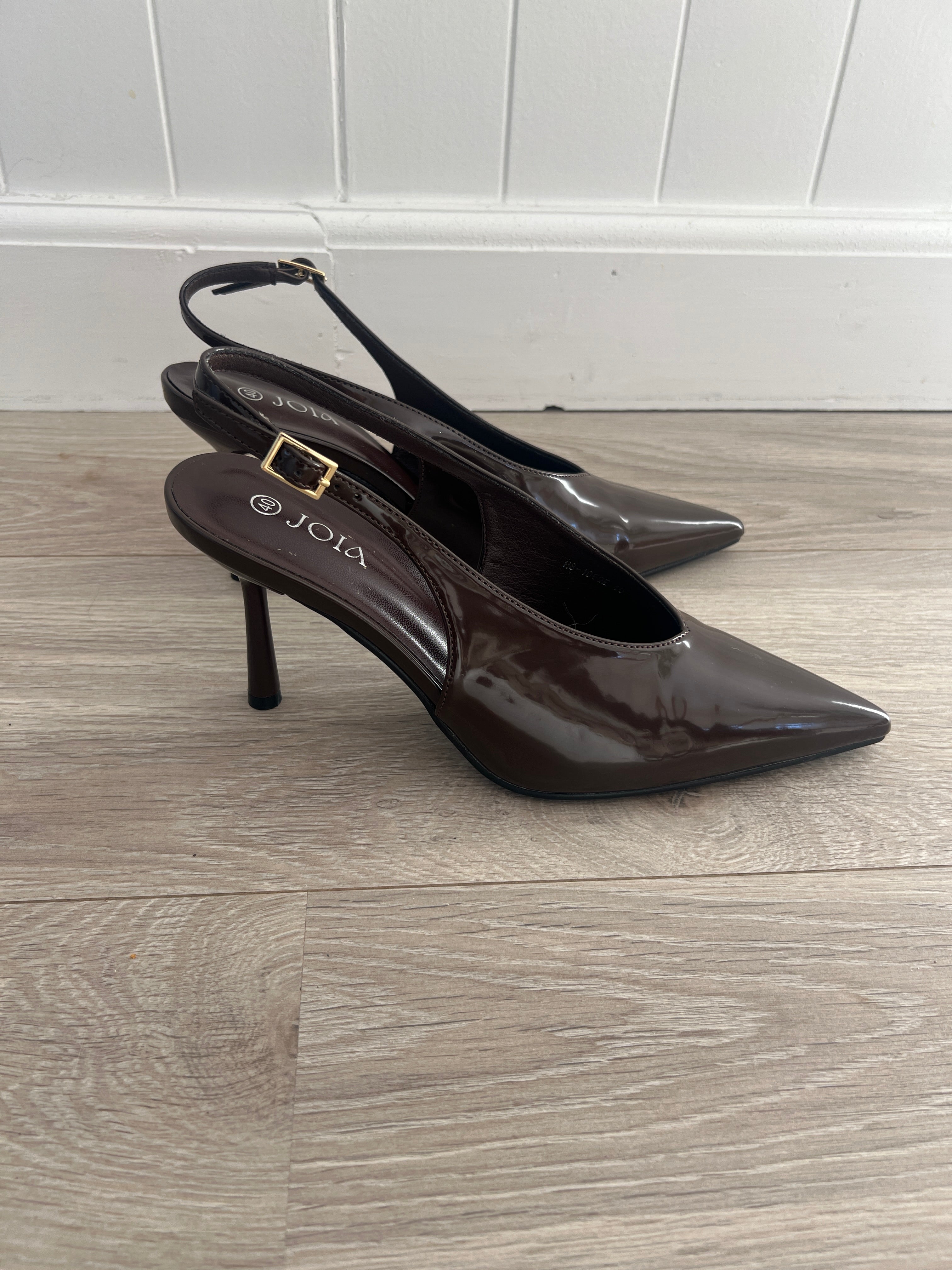 Joia dark brown heels