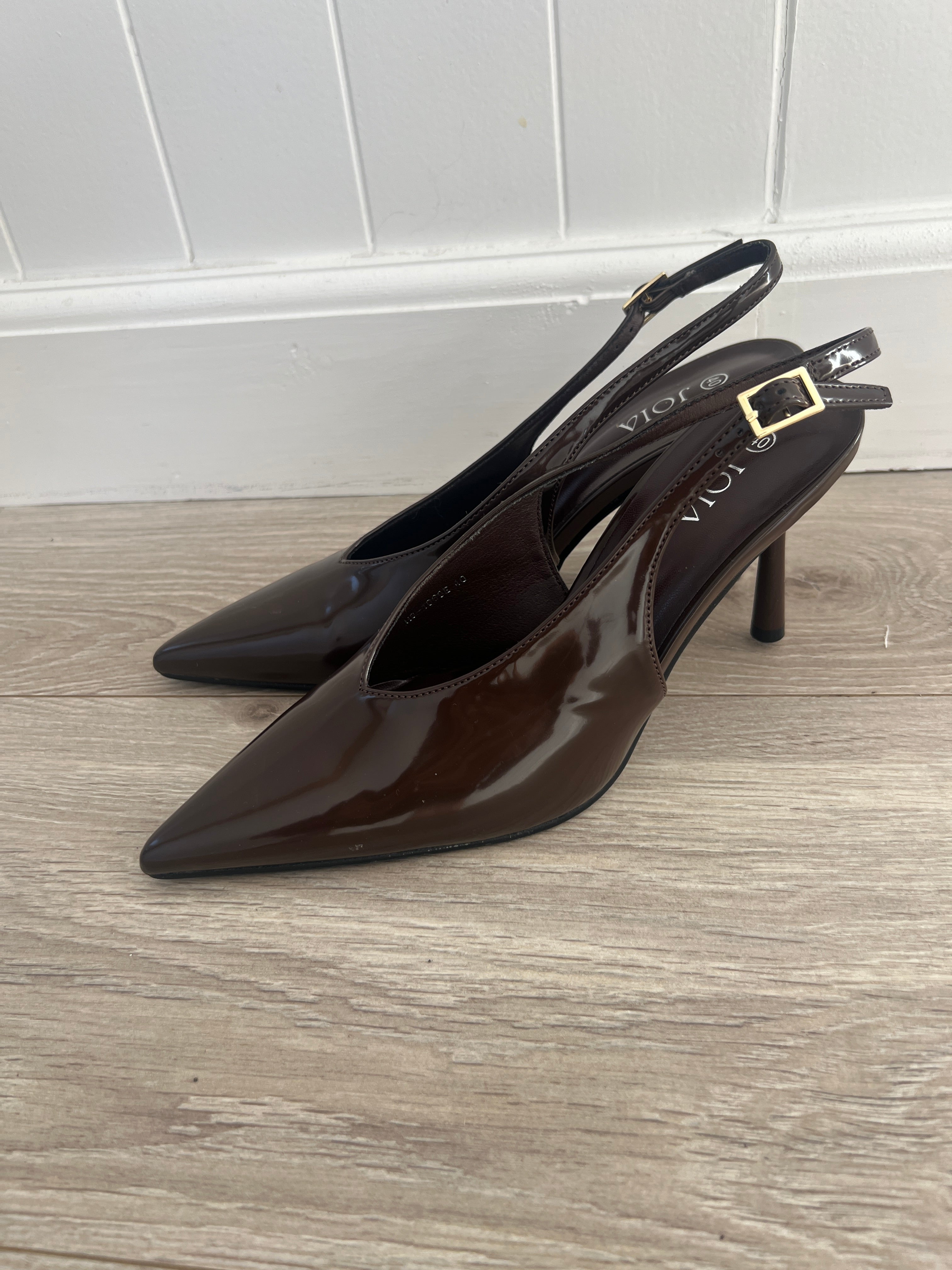 Joia dark brown heels