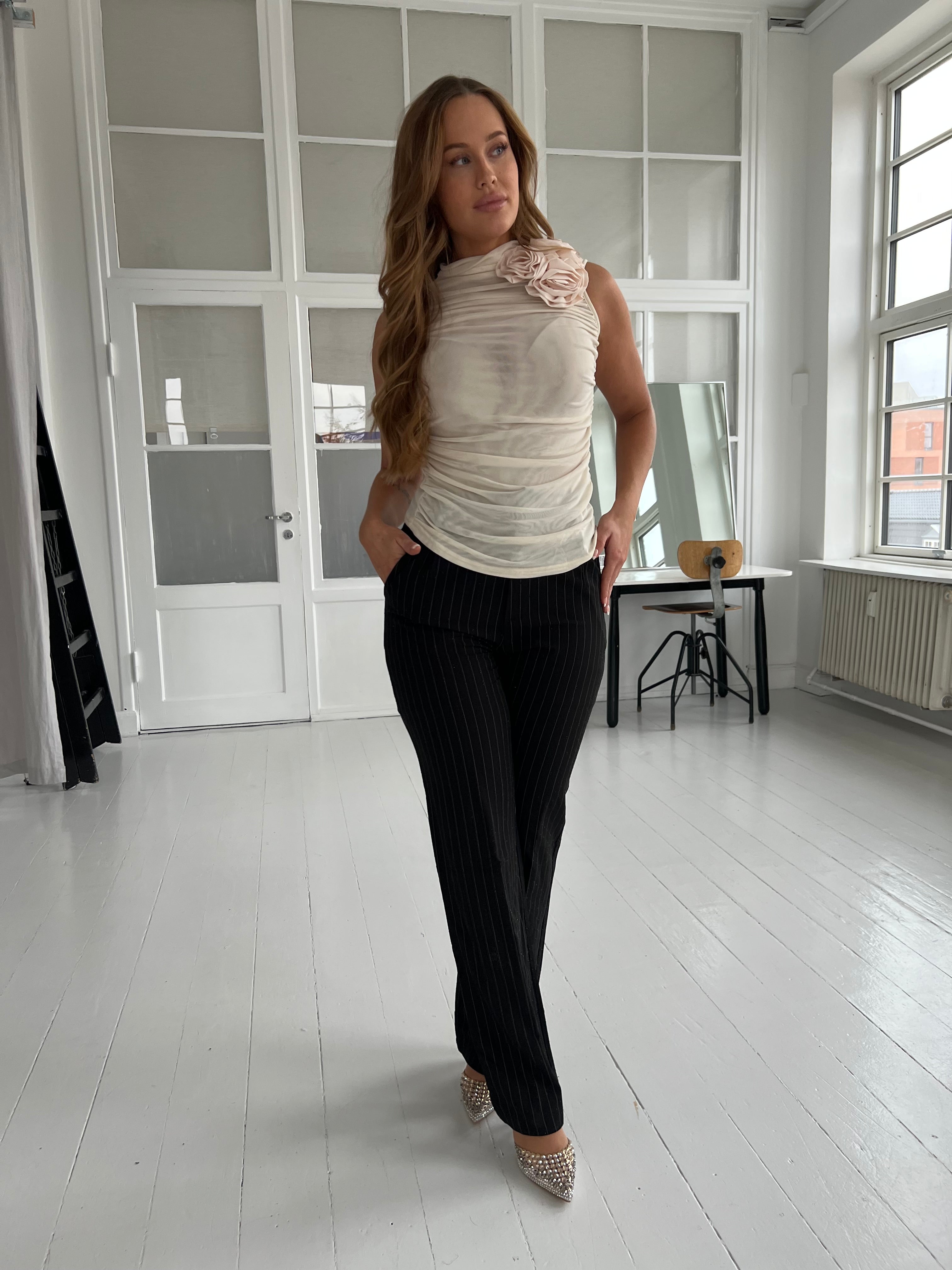 Its May beige blouse