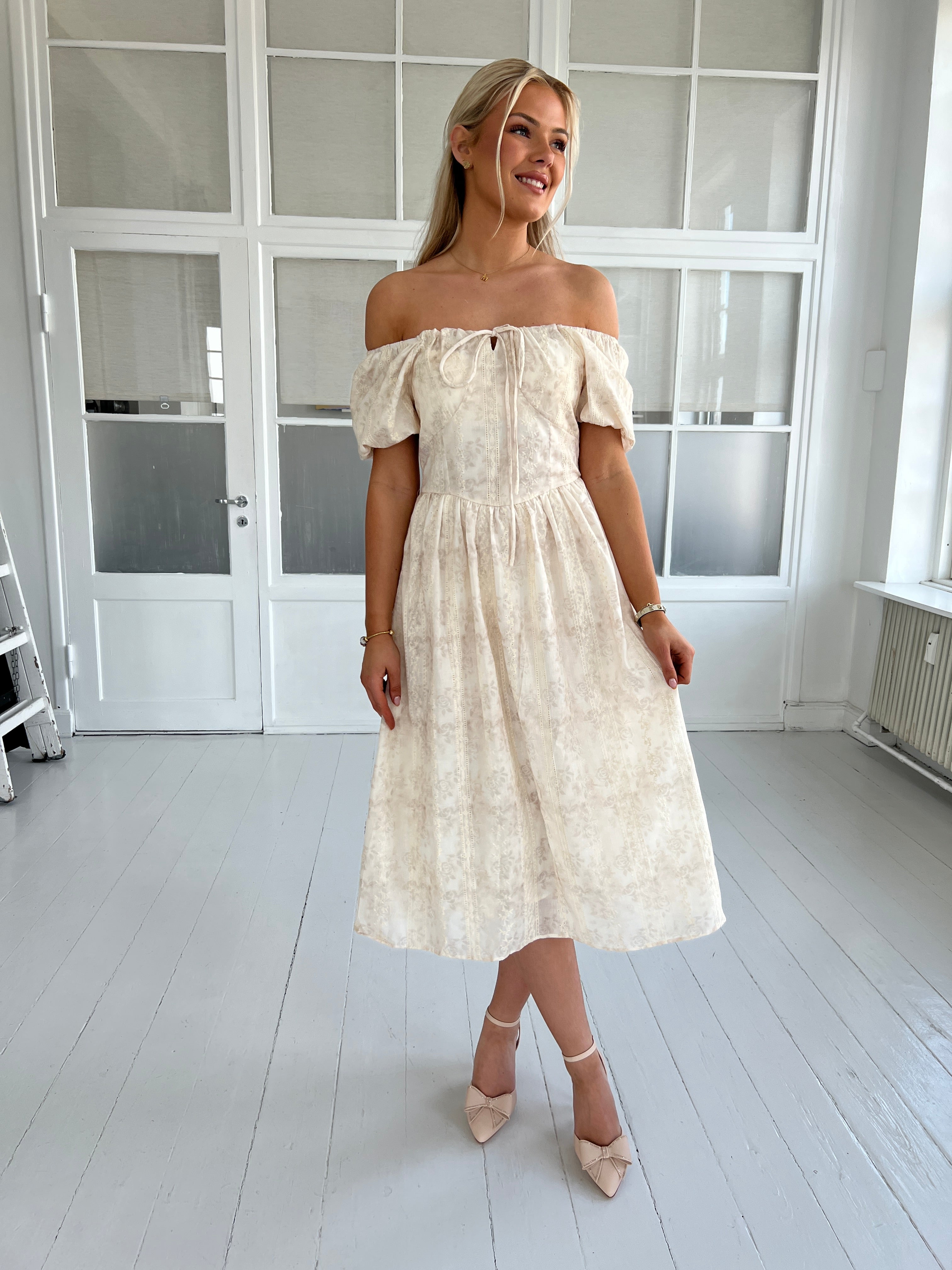 GD Golden Days beige summer dress