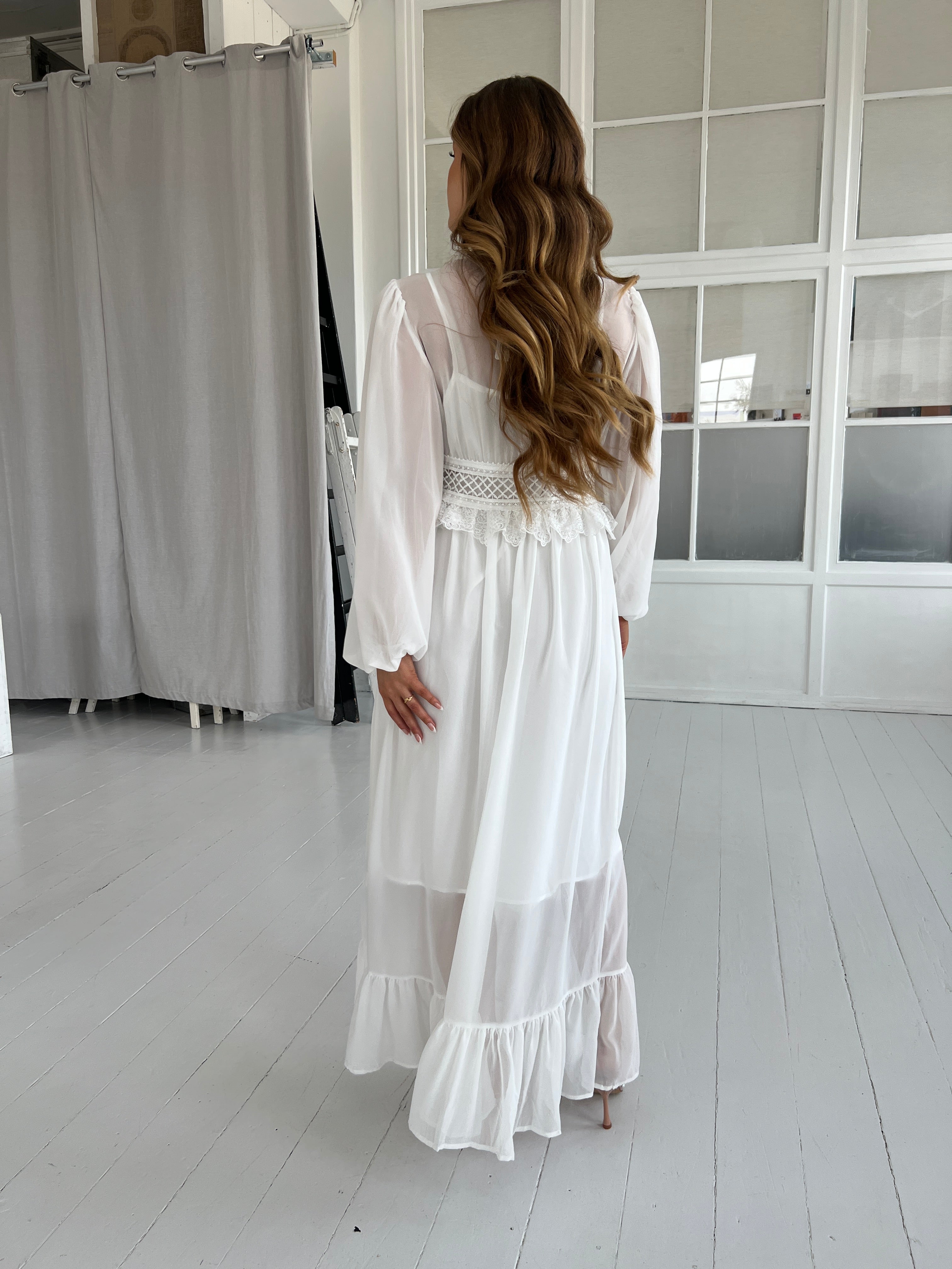 Flam White Boho lace dress