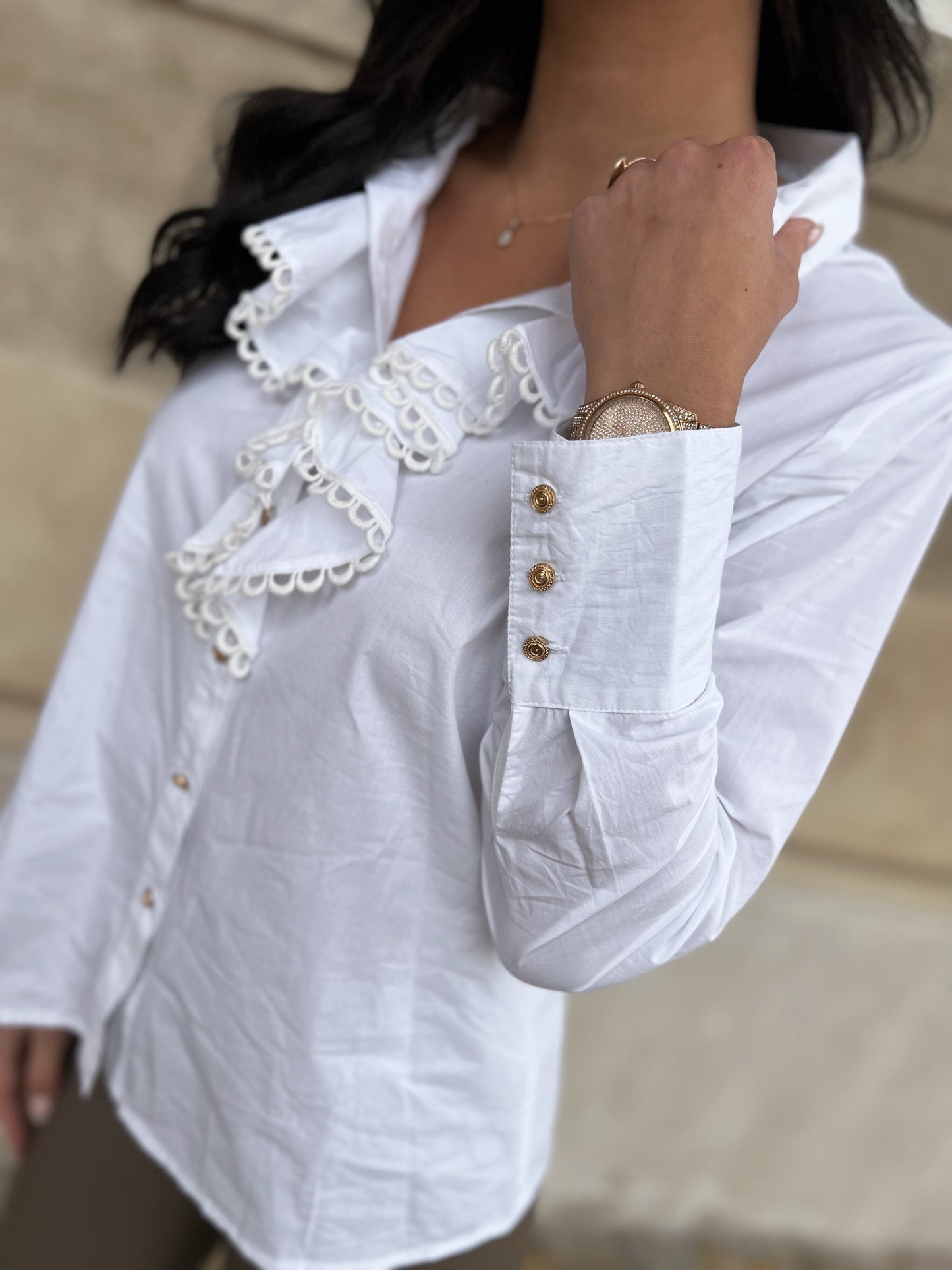 Gaspar hvid Madison bluse (0300)