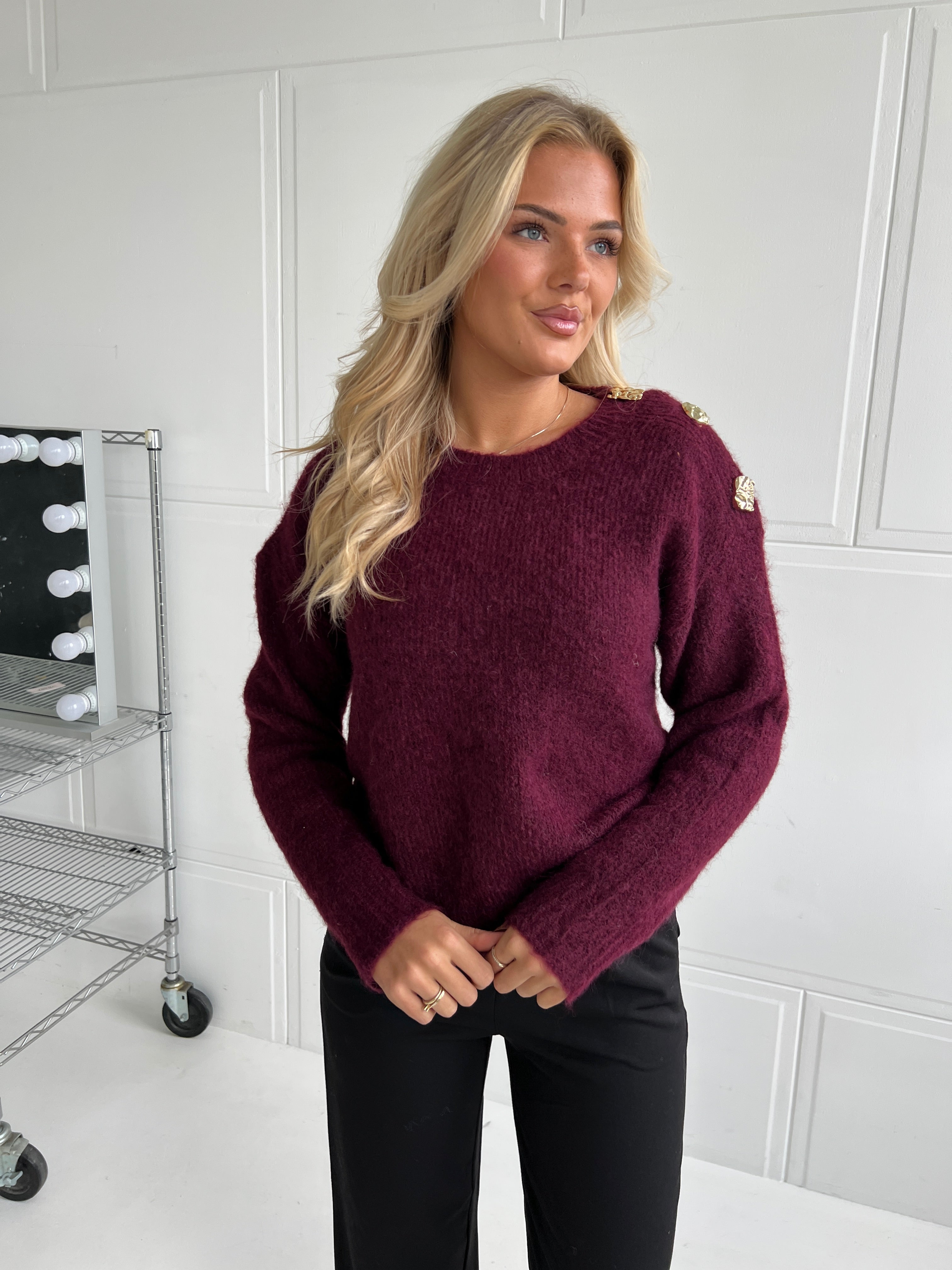 Azaka bordeaux knit