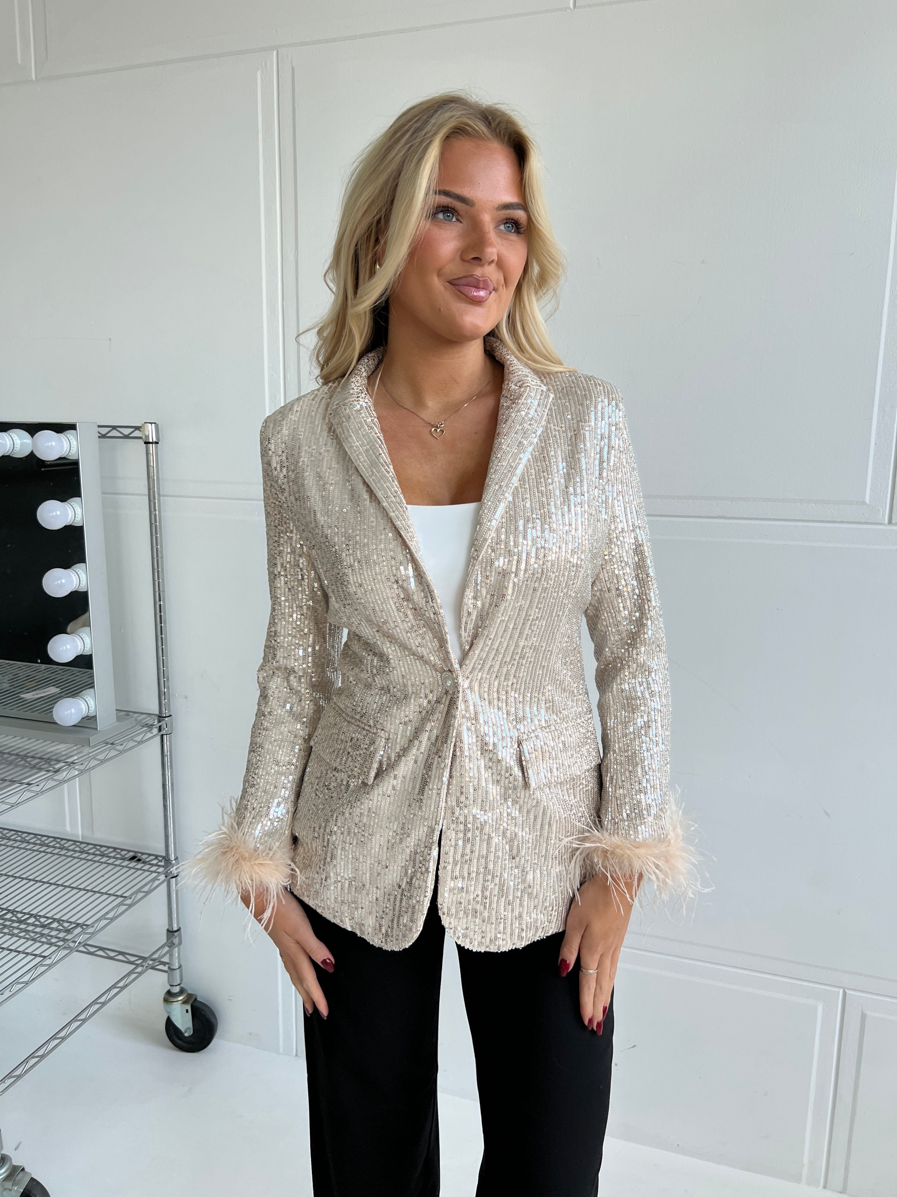Soky silver sequins blazer