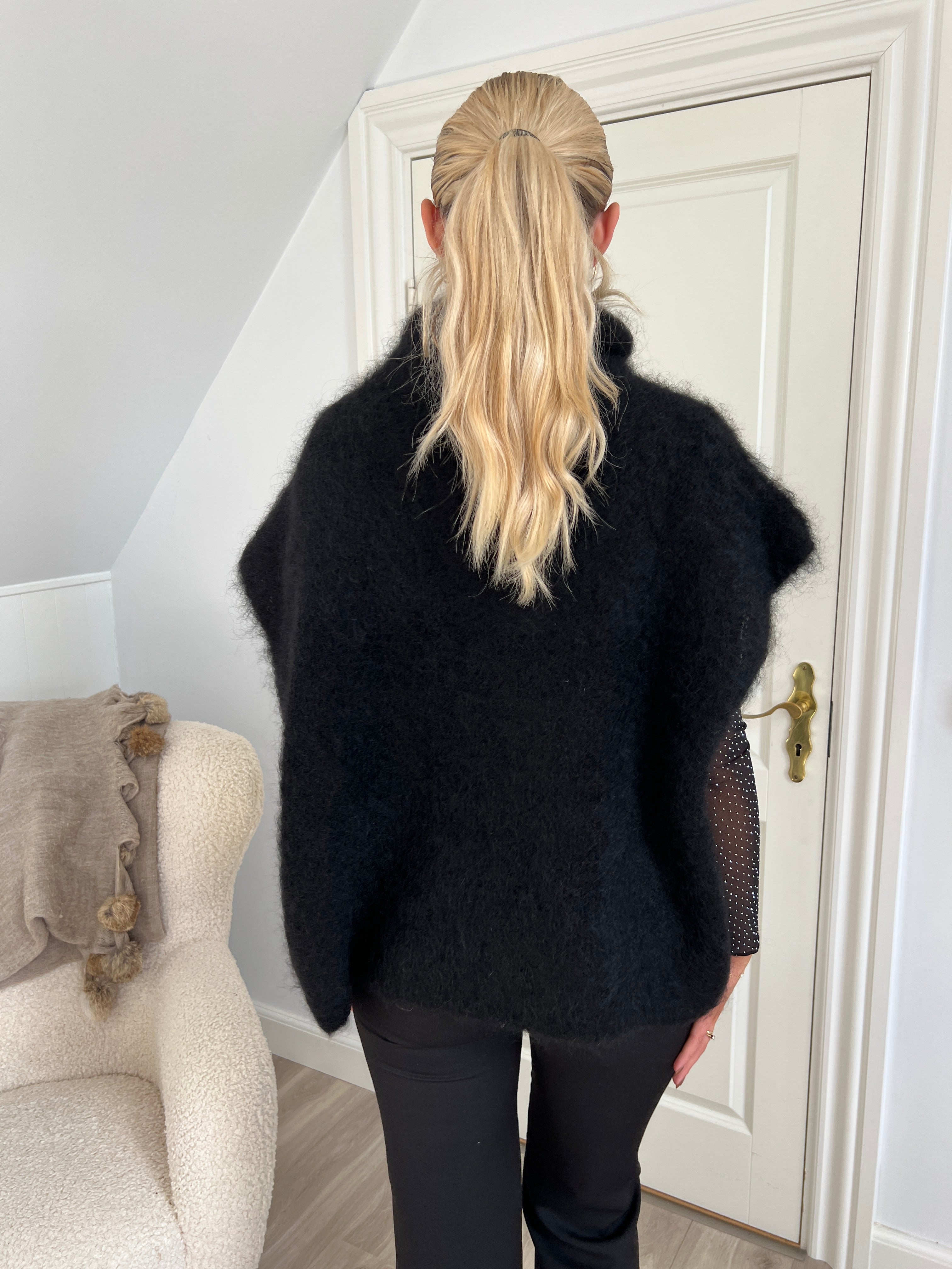 BCBJOERK rollneck vest - Black