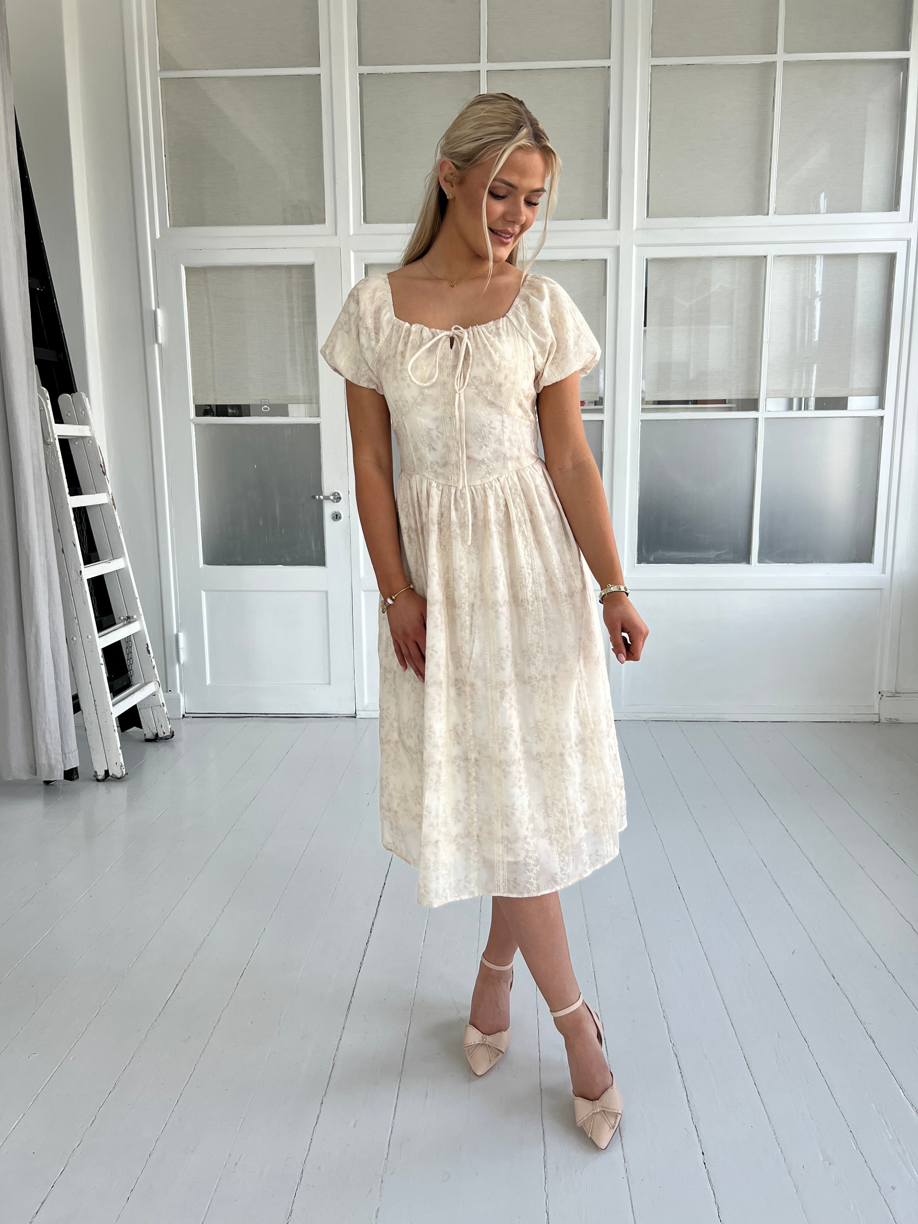 GD Golden Days beige summer dress