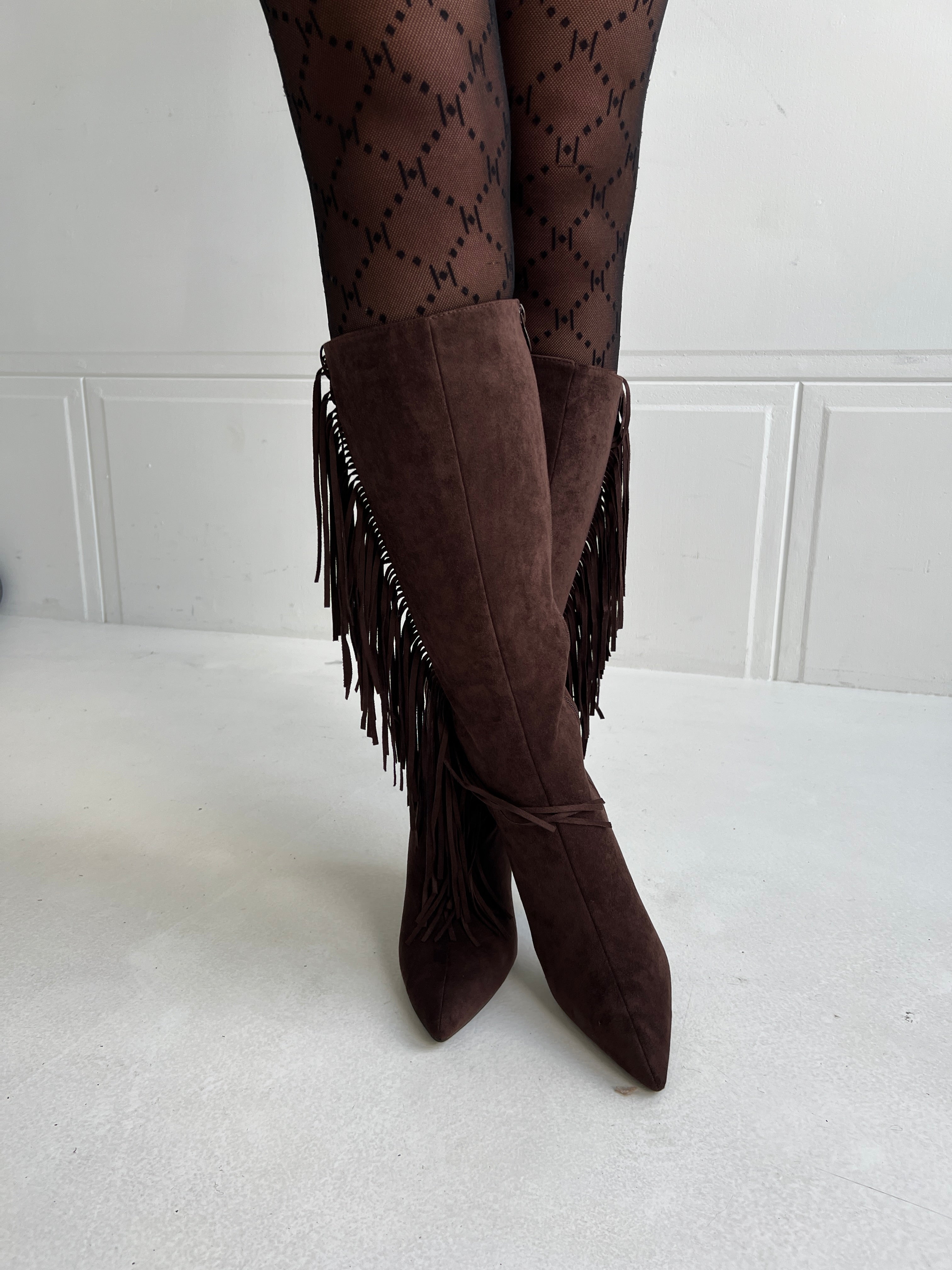 Erynn Brown fringe boot