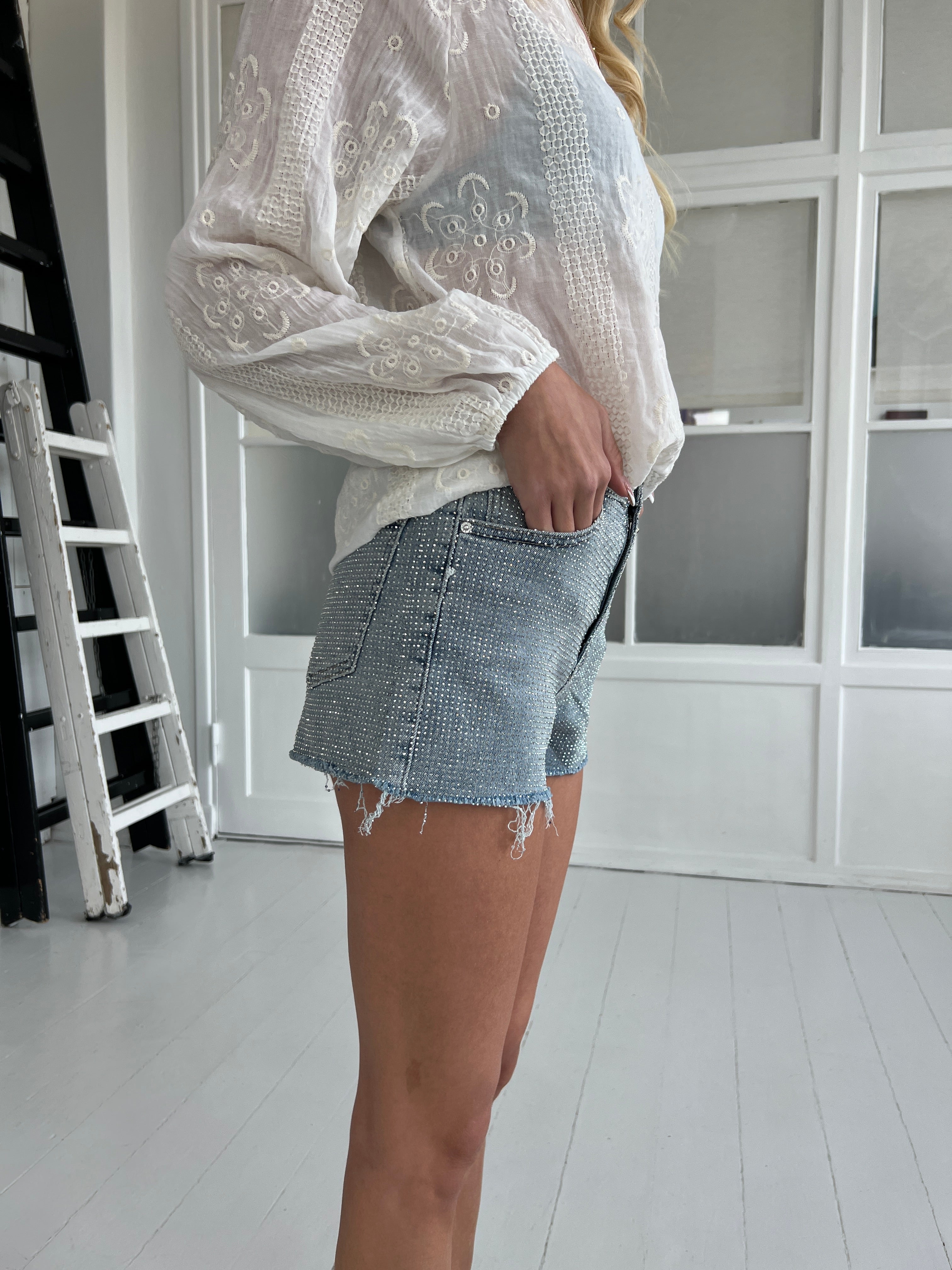 Laulia rhinestone shorts