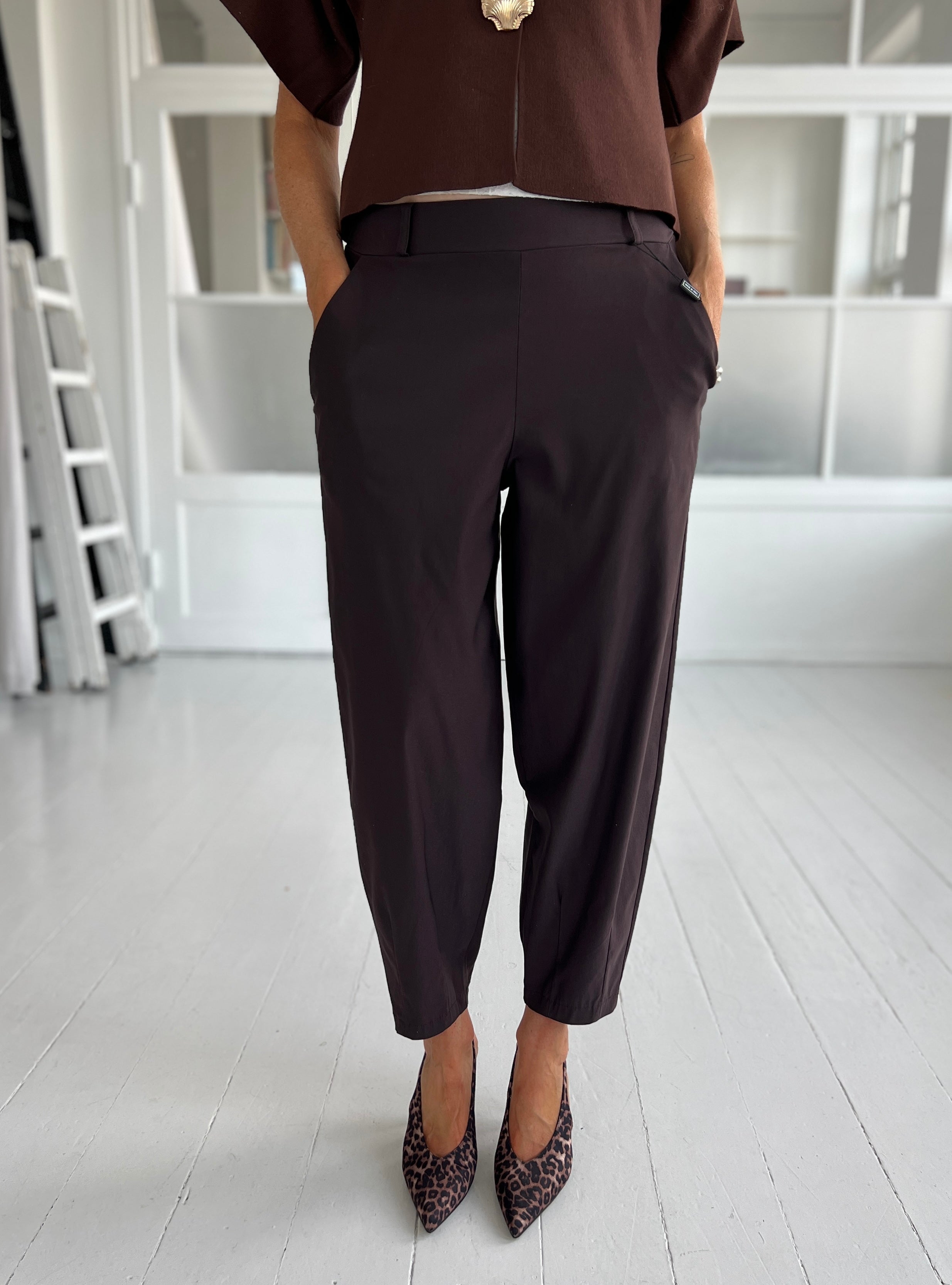 BCBEVERLY Barrel pants - Coffee