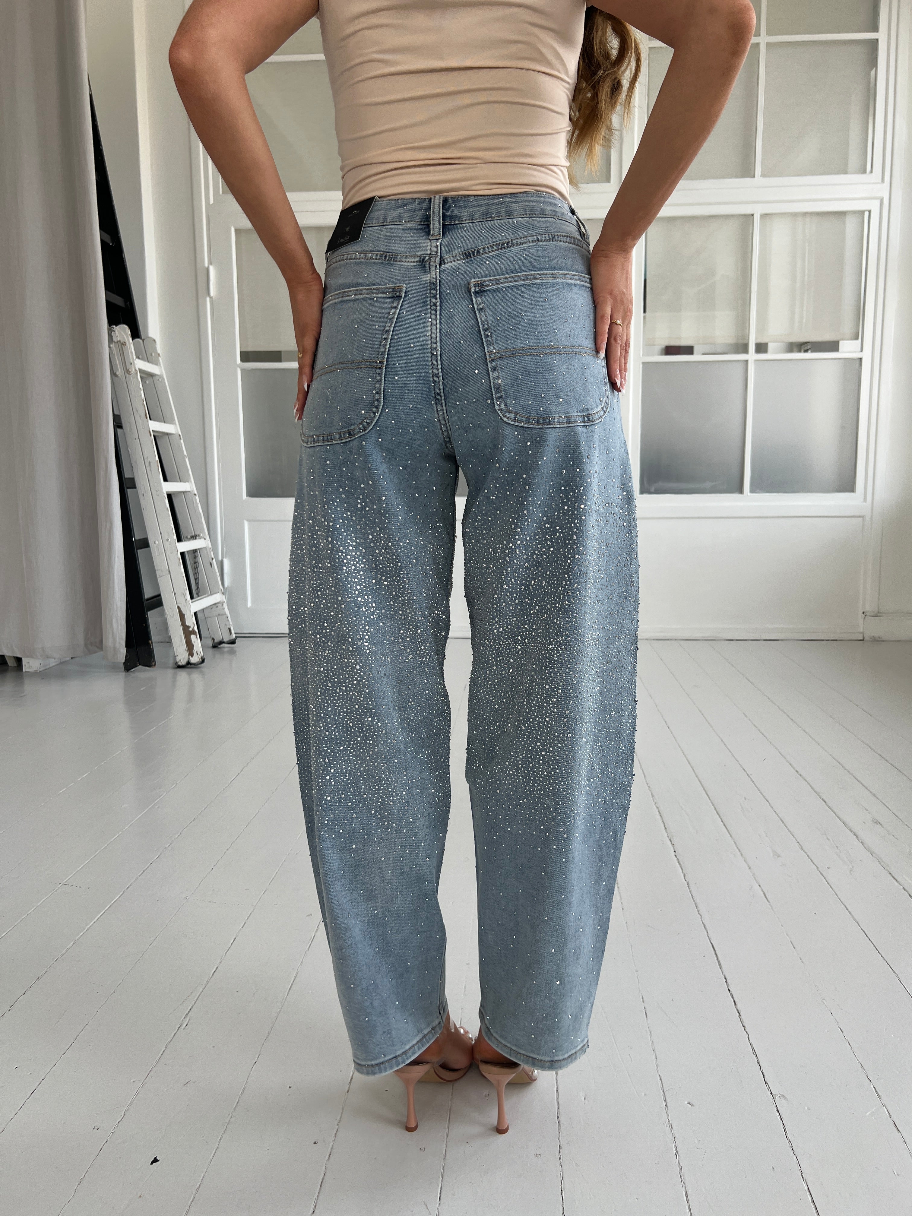 Laulia ballon rhinestone jeans