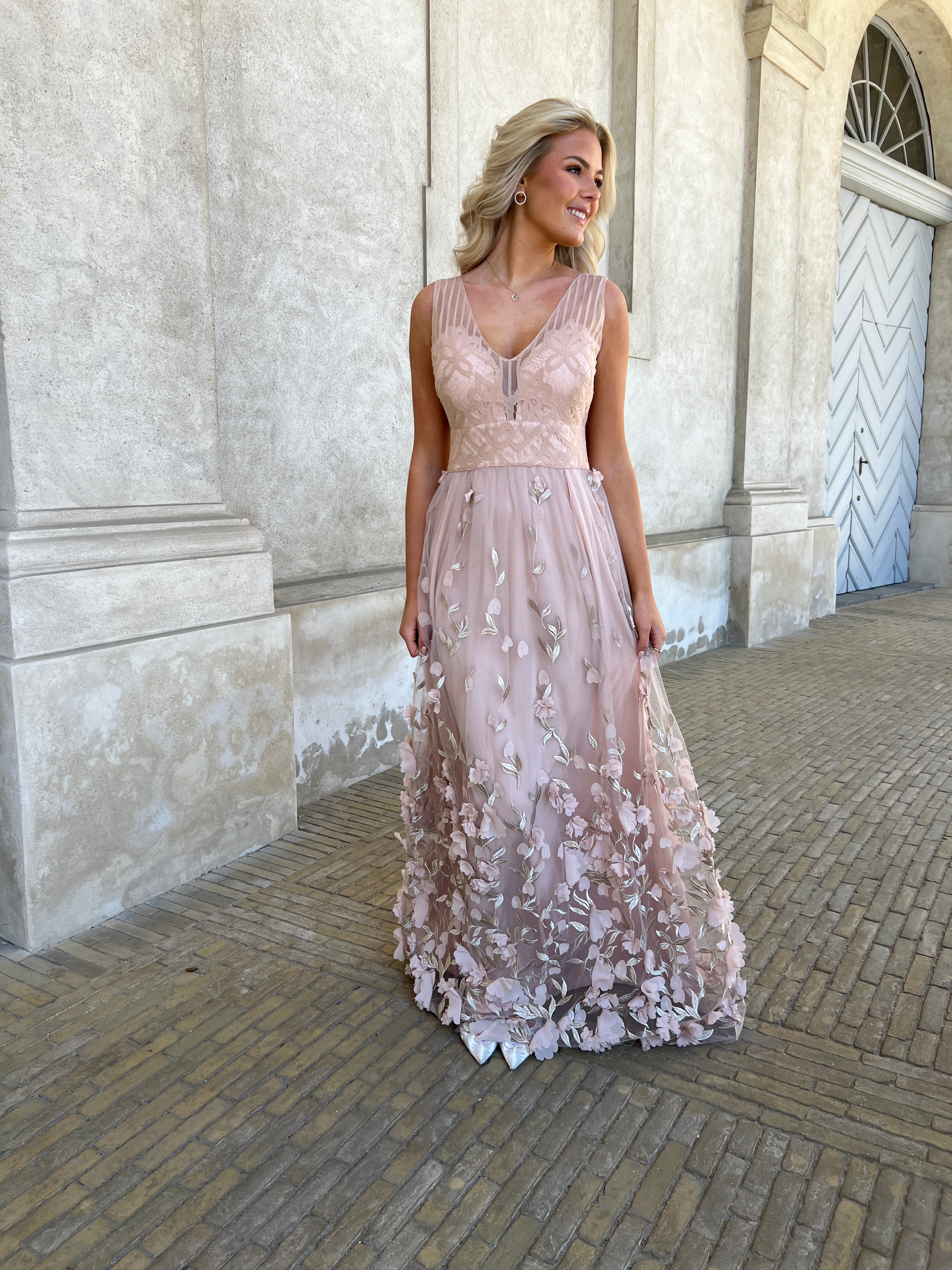 Soky rose flower tulle dress fra webshoppen Aaberg Copenhagen