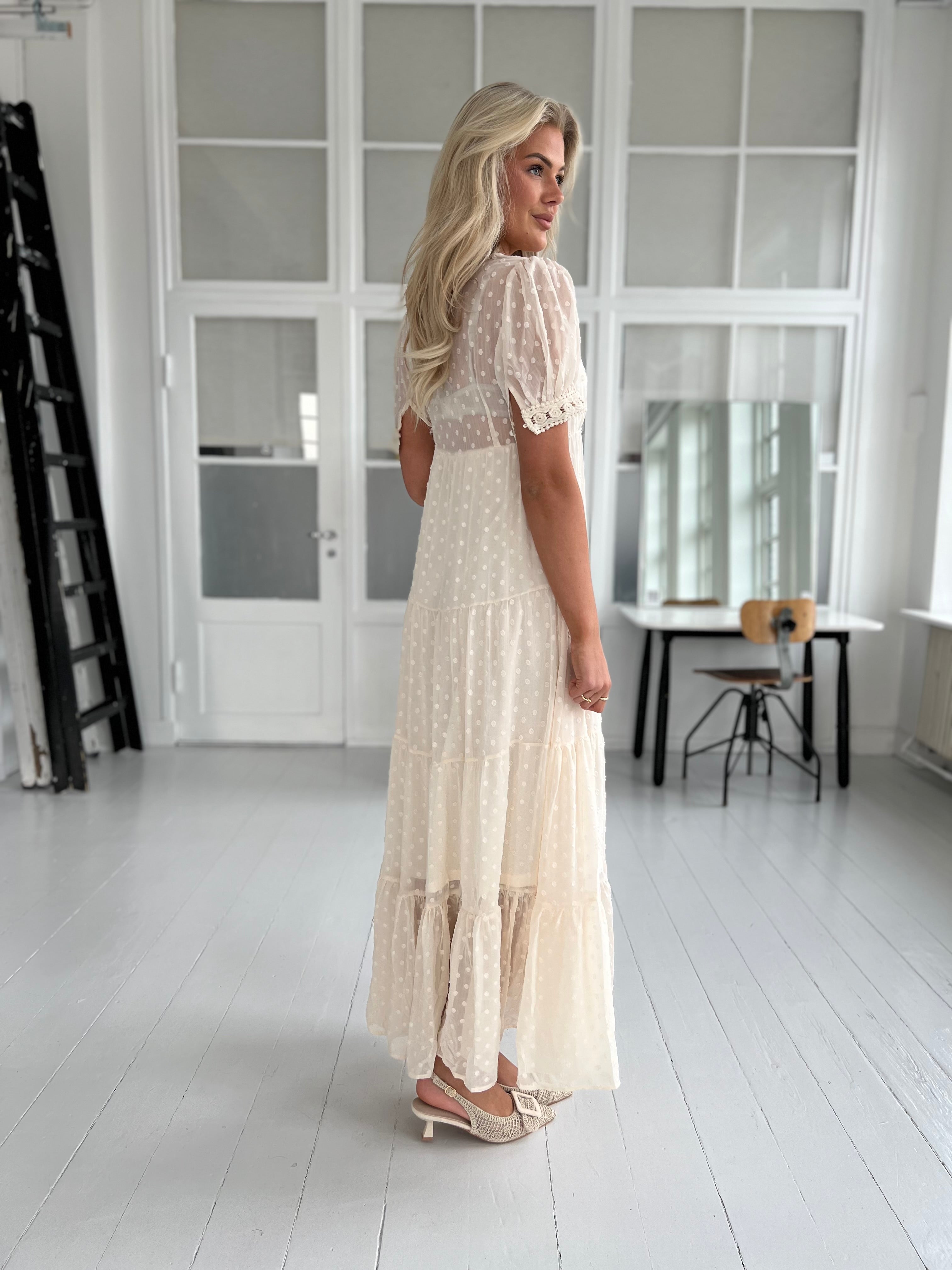 Lily McBee dot dress - beige