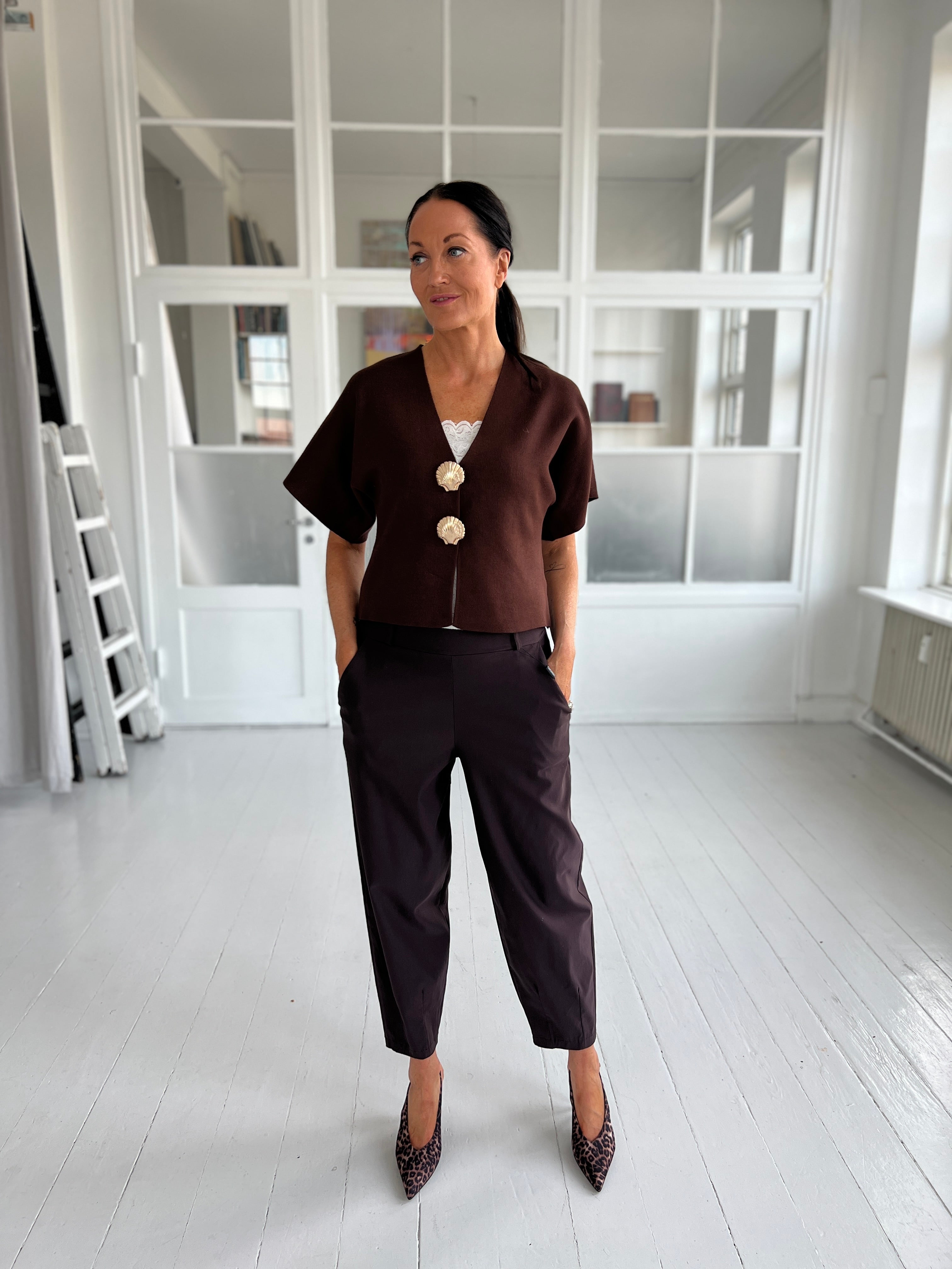 BCBEVERLY Barrel pants - Coffee