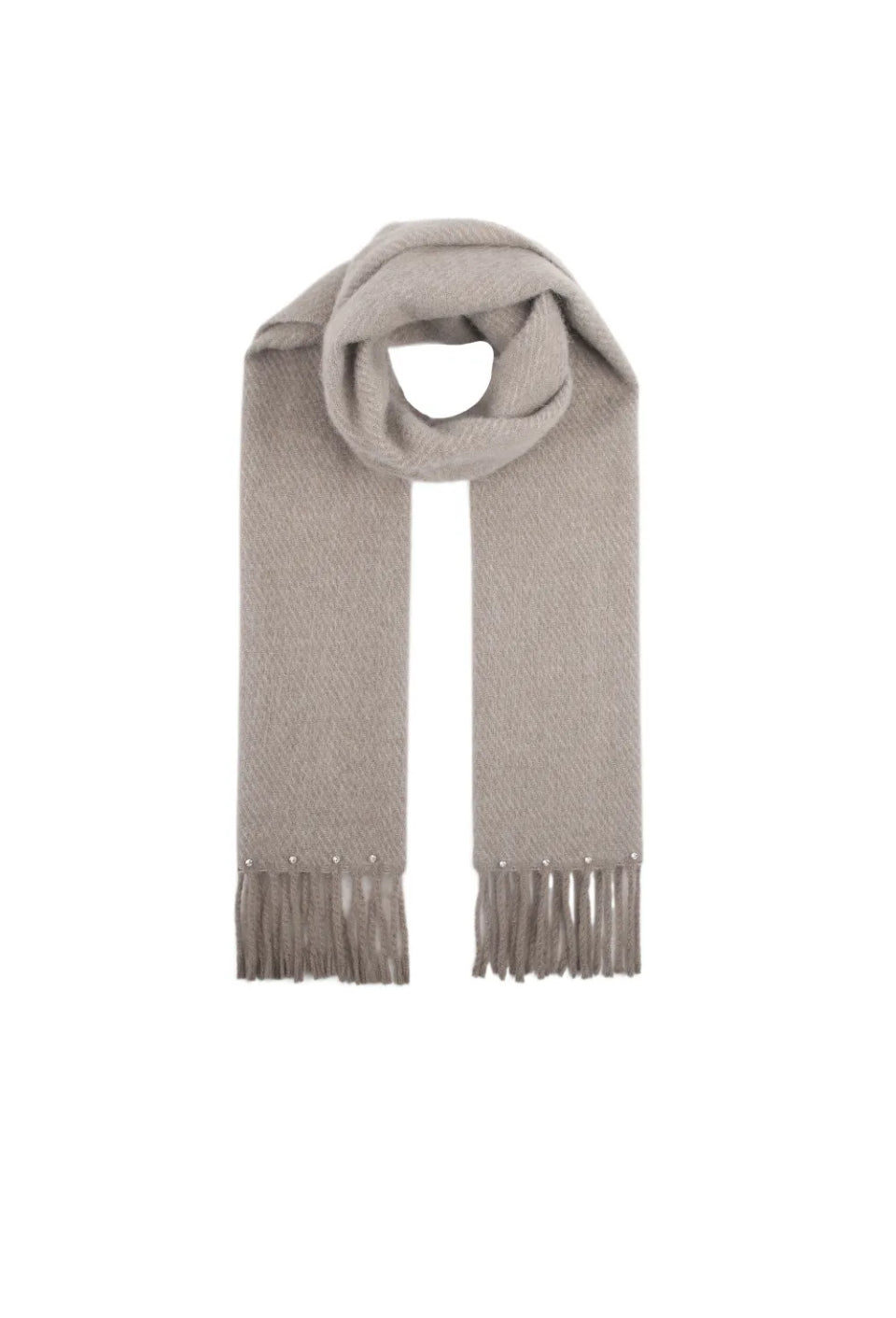 Angel taupe halstørklæde fra webshoppen Aaberg Copenhagen