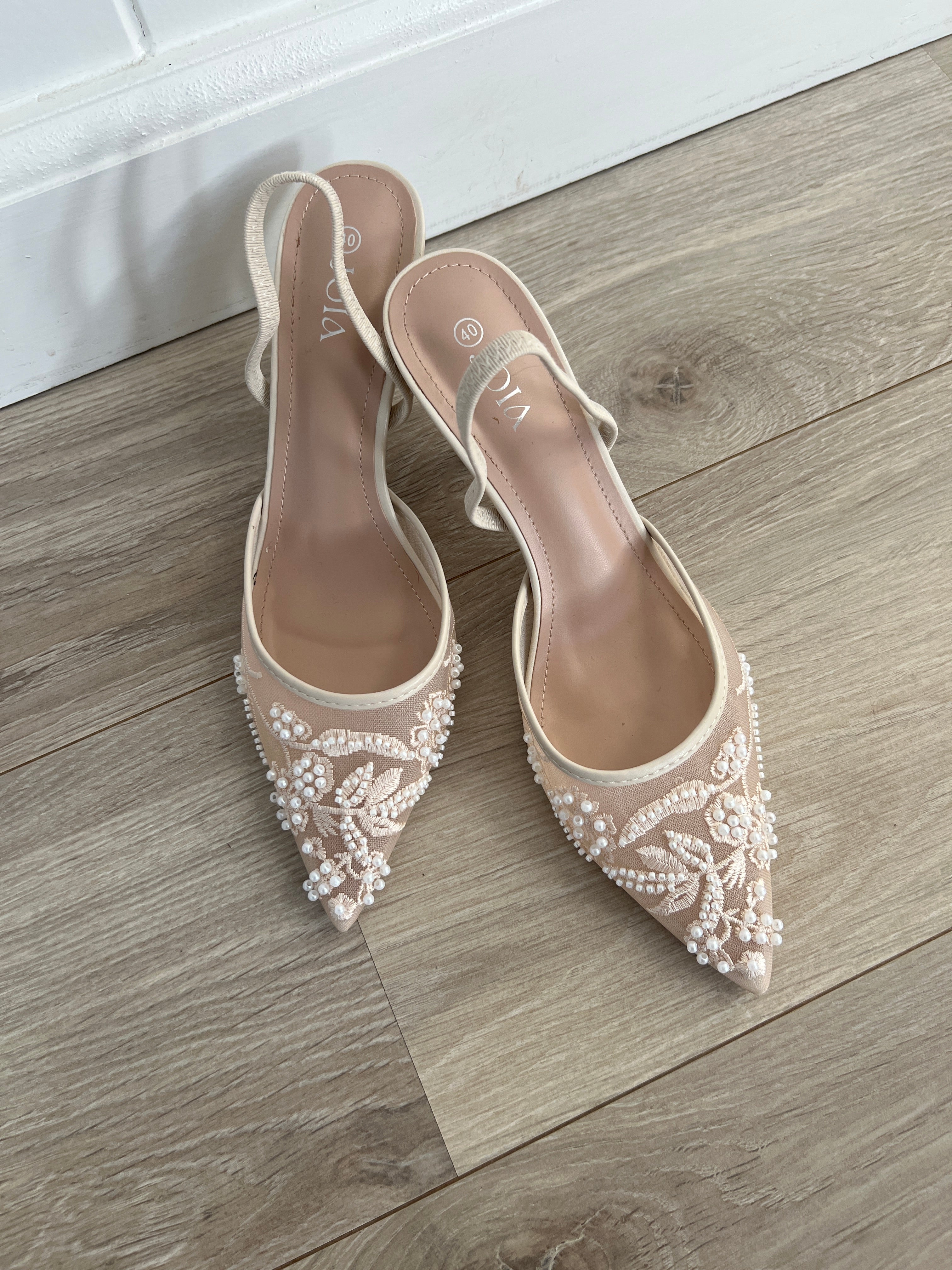 Joia beige heels