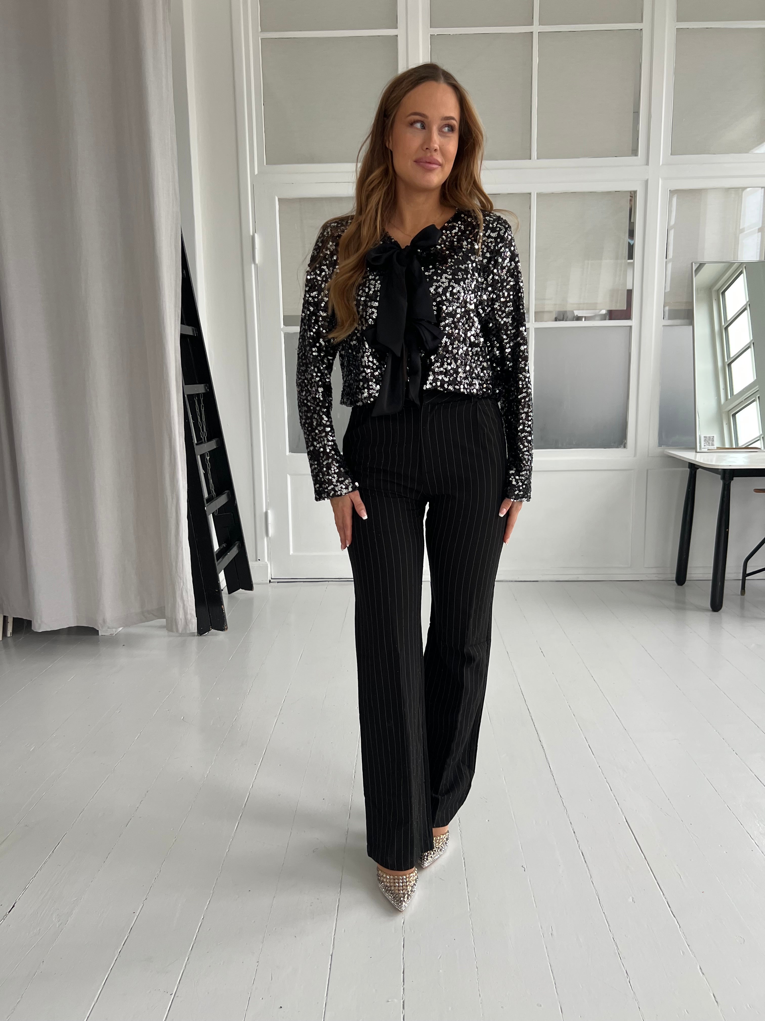 Eight Luxe black rhinestone pants