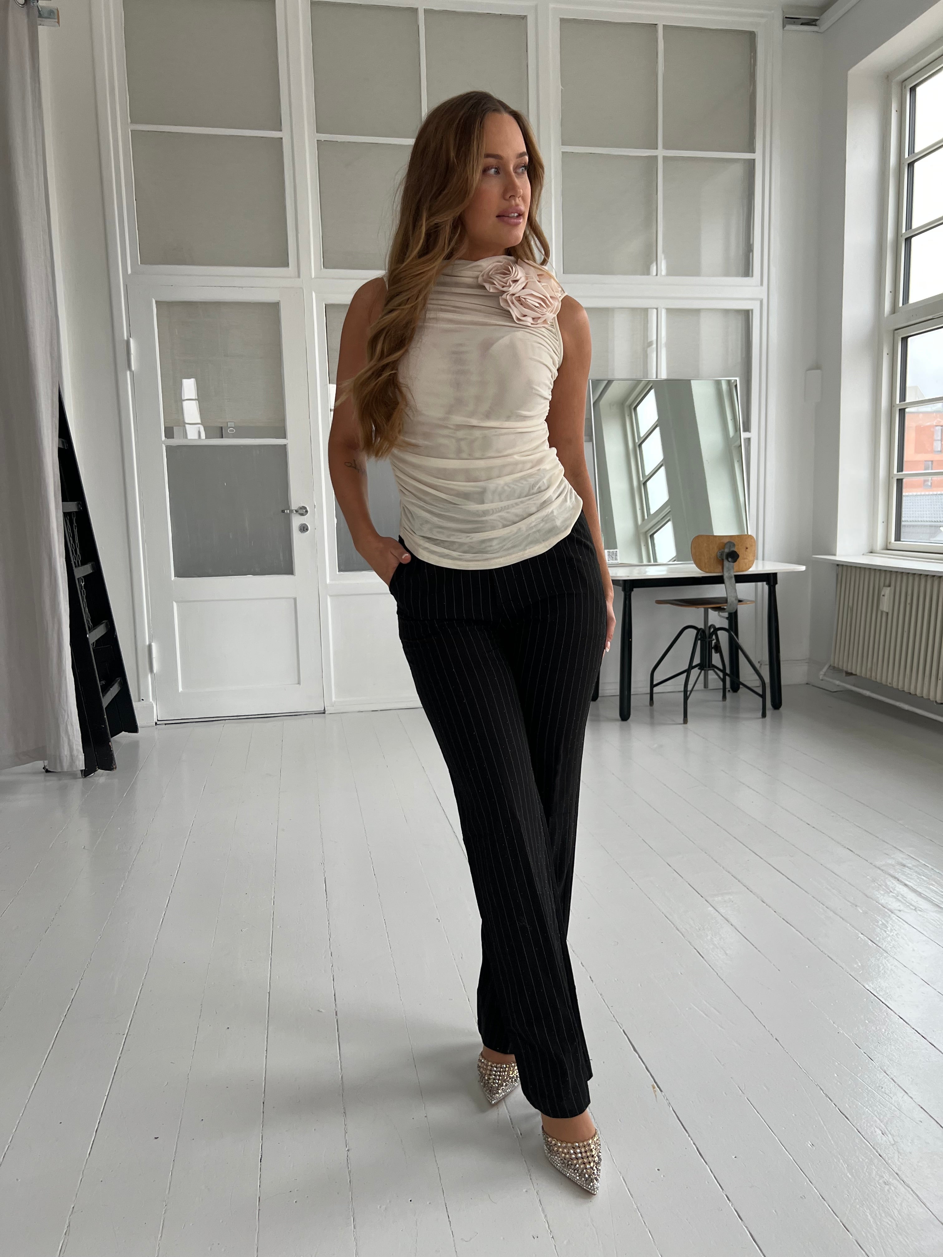 Its May beige blouse