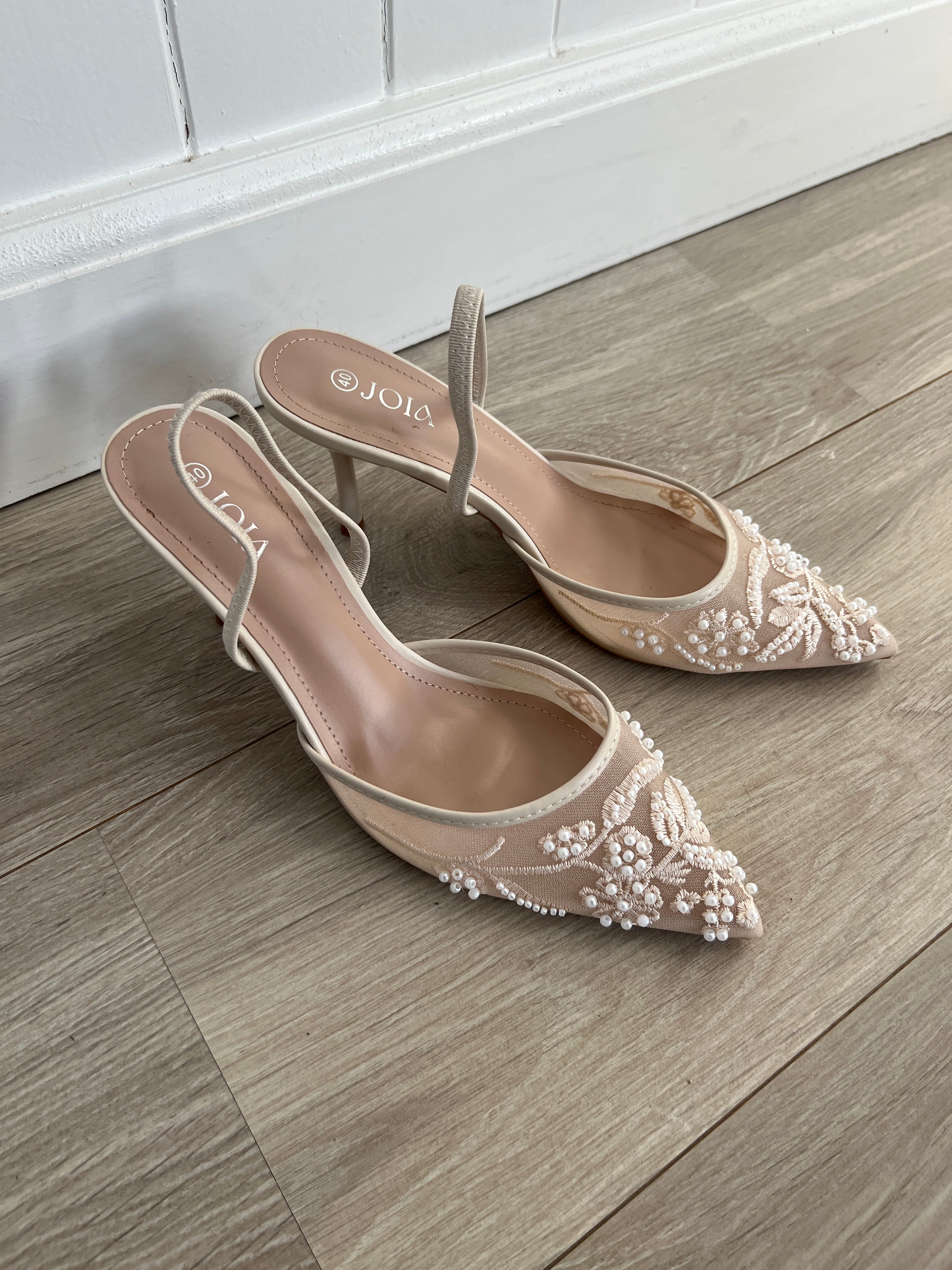 Joia beige heels