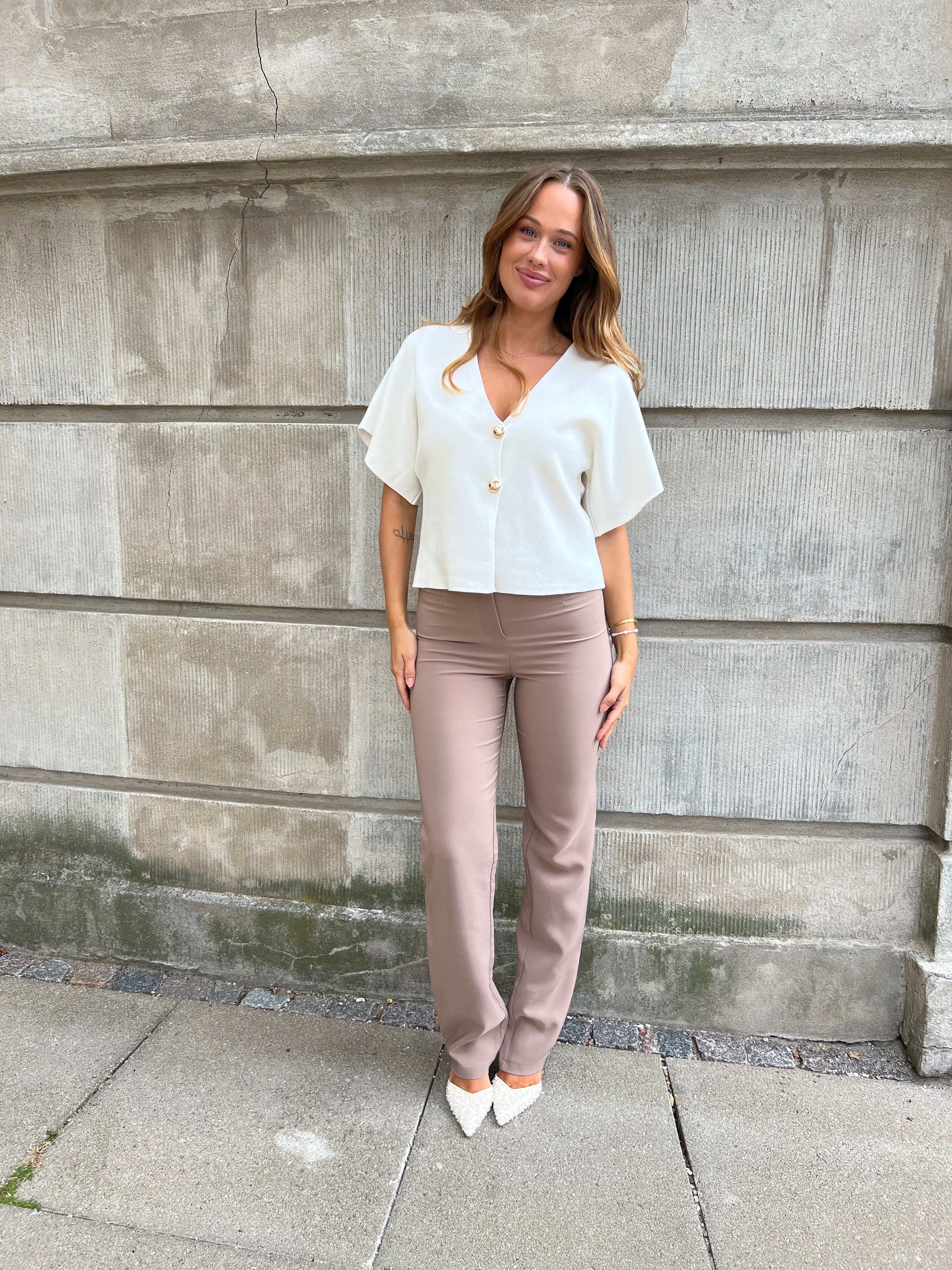 Its May white knit vest