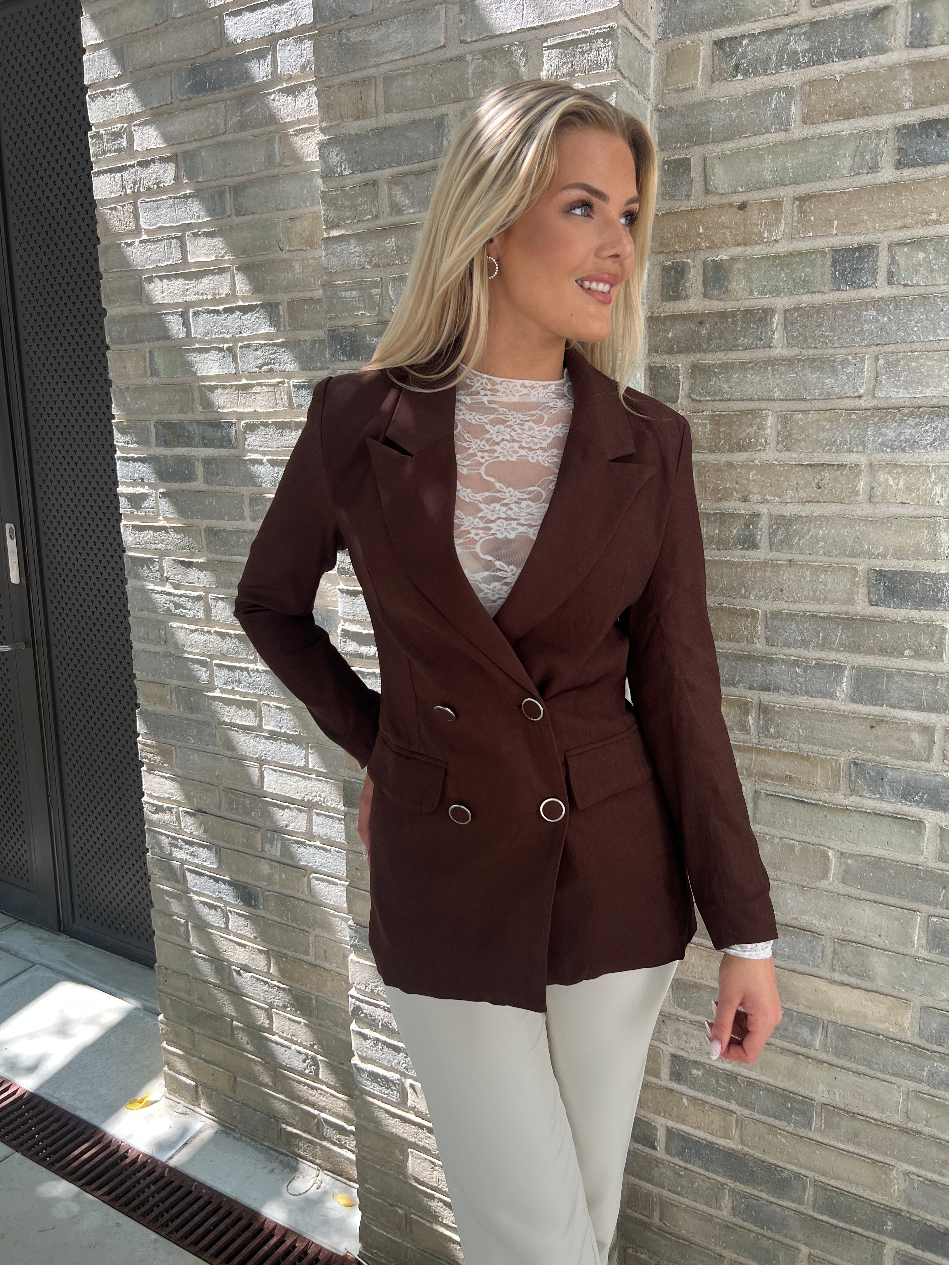 Its May coffee blazer