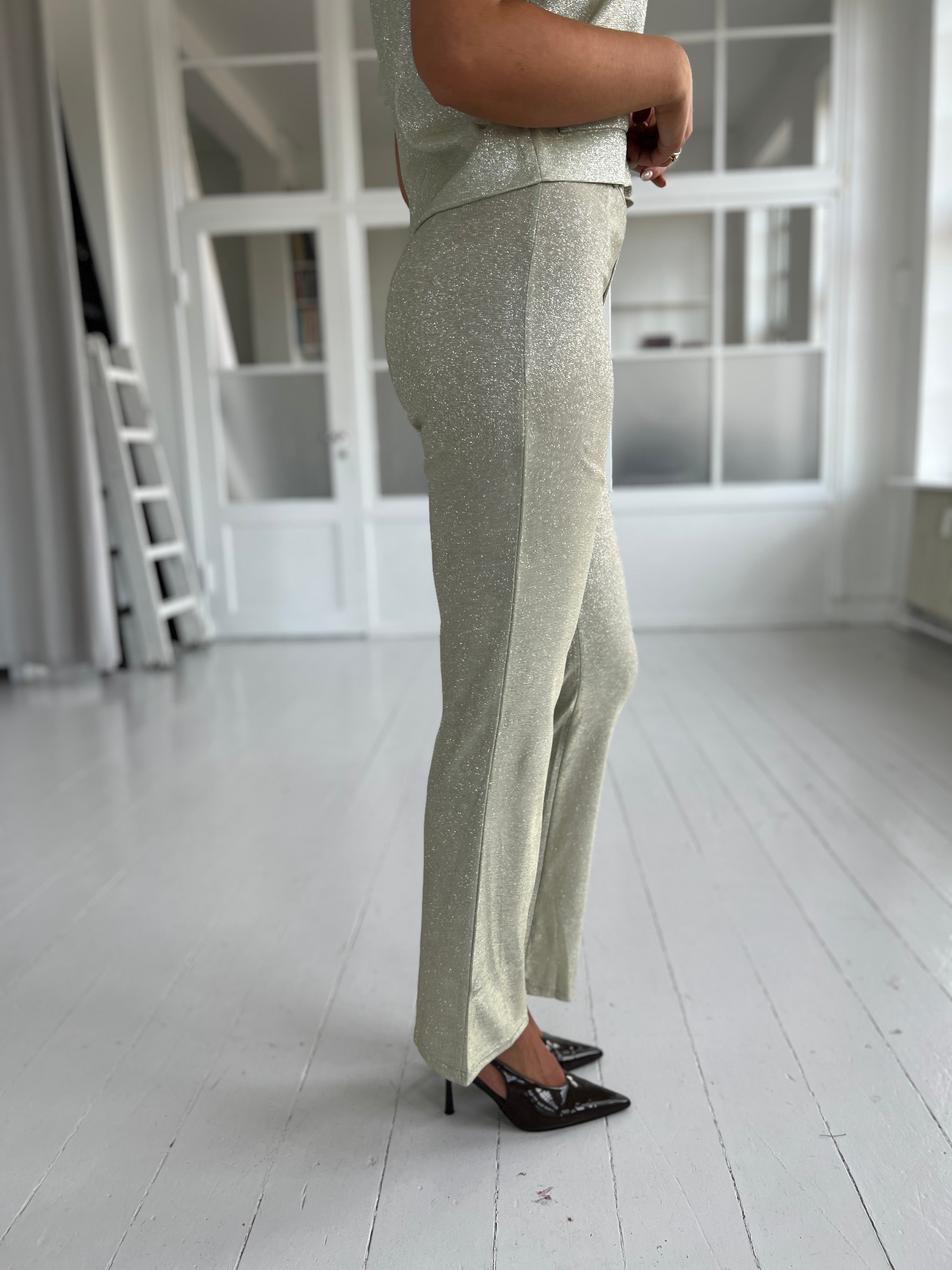 Eight Luxe golden shimmer pants