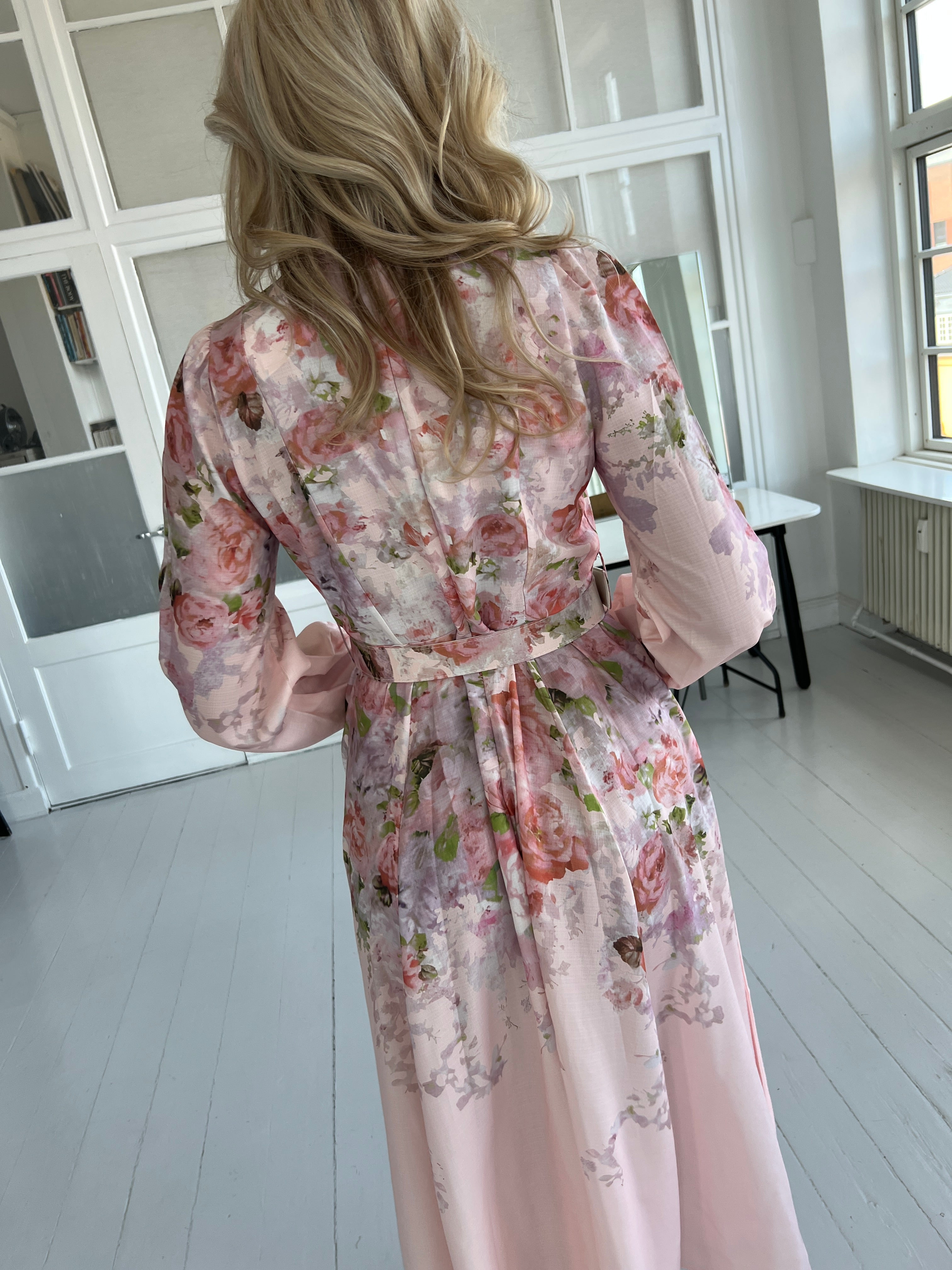 Flam pink blossom dress