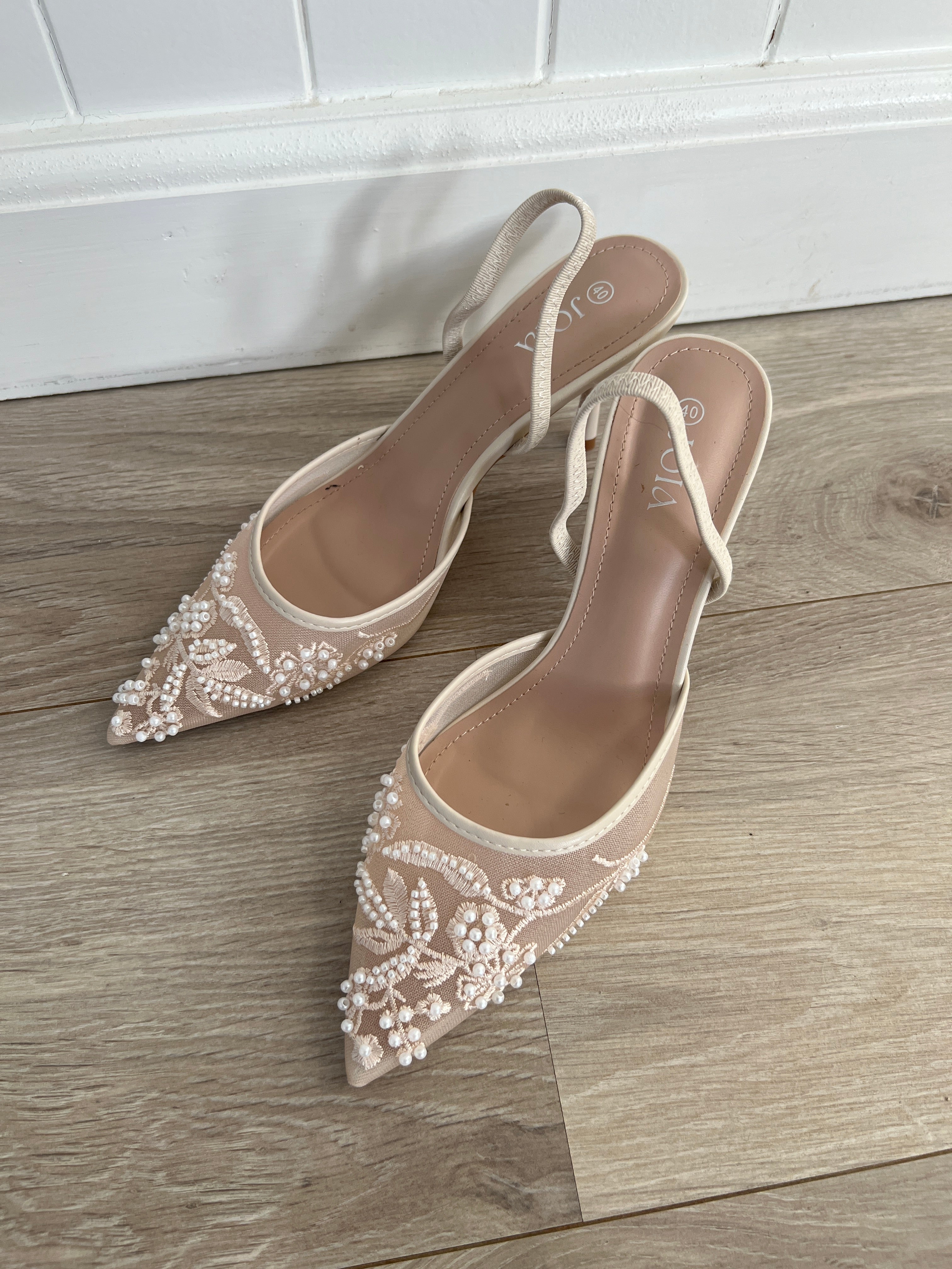 Joia beige heels