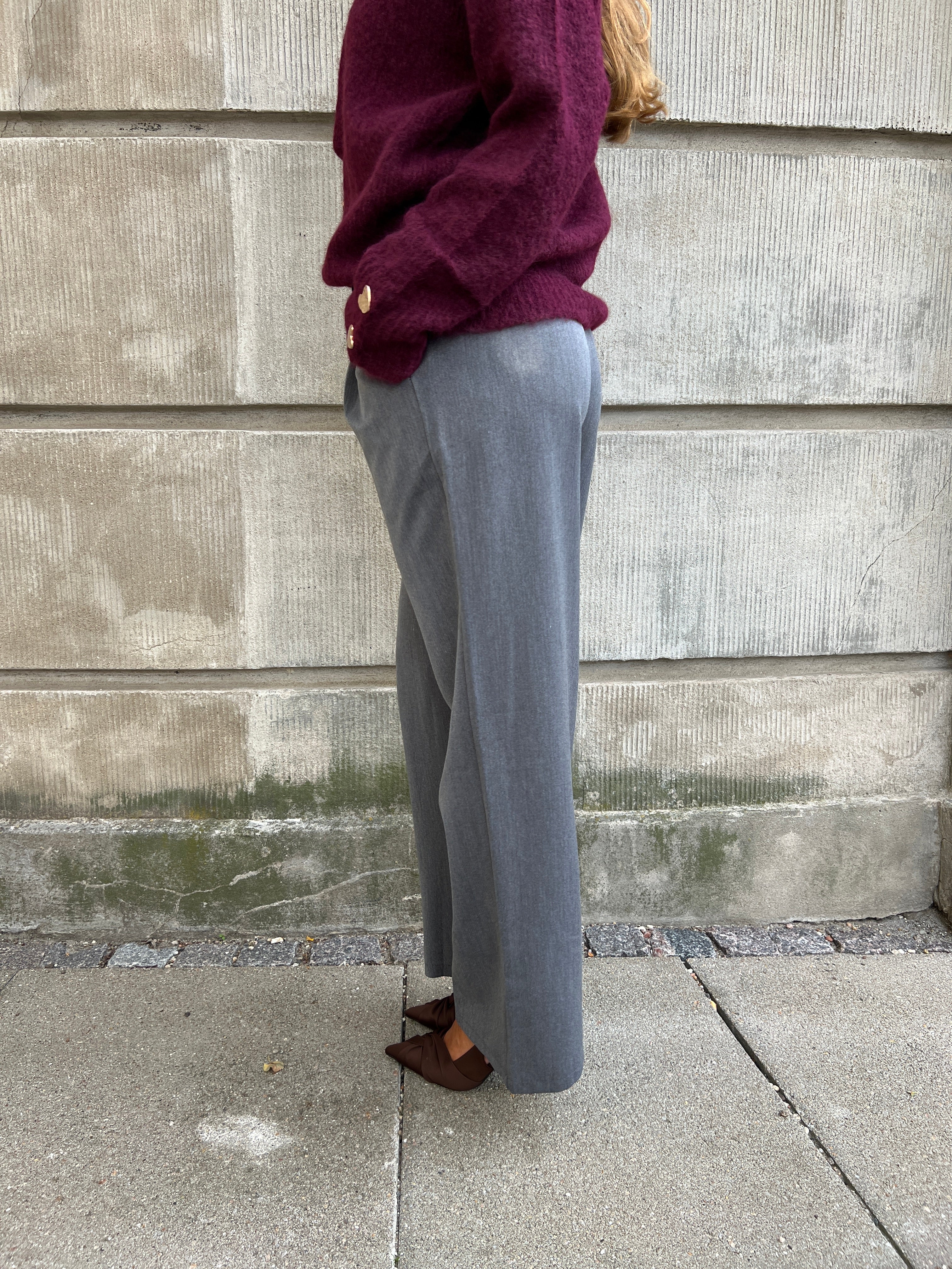 Eight Luxe grey trousers