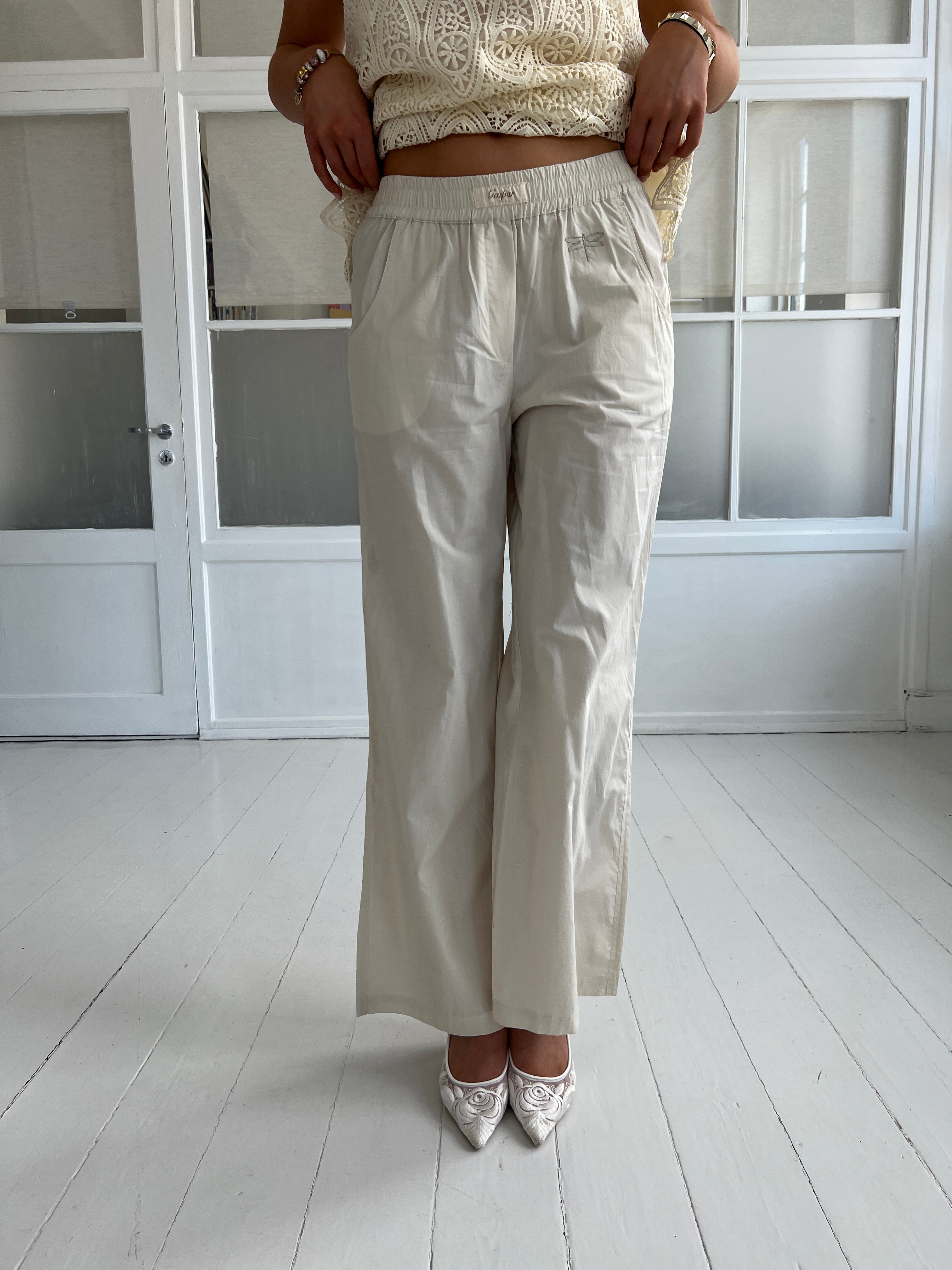 Gaspar Honolulu beige poplin pants