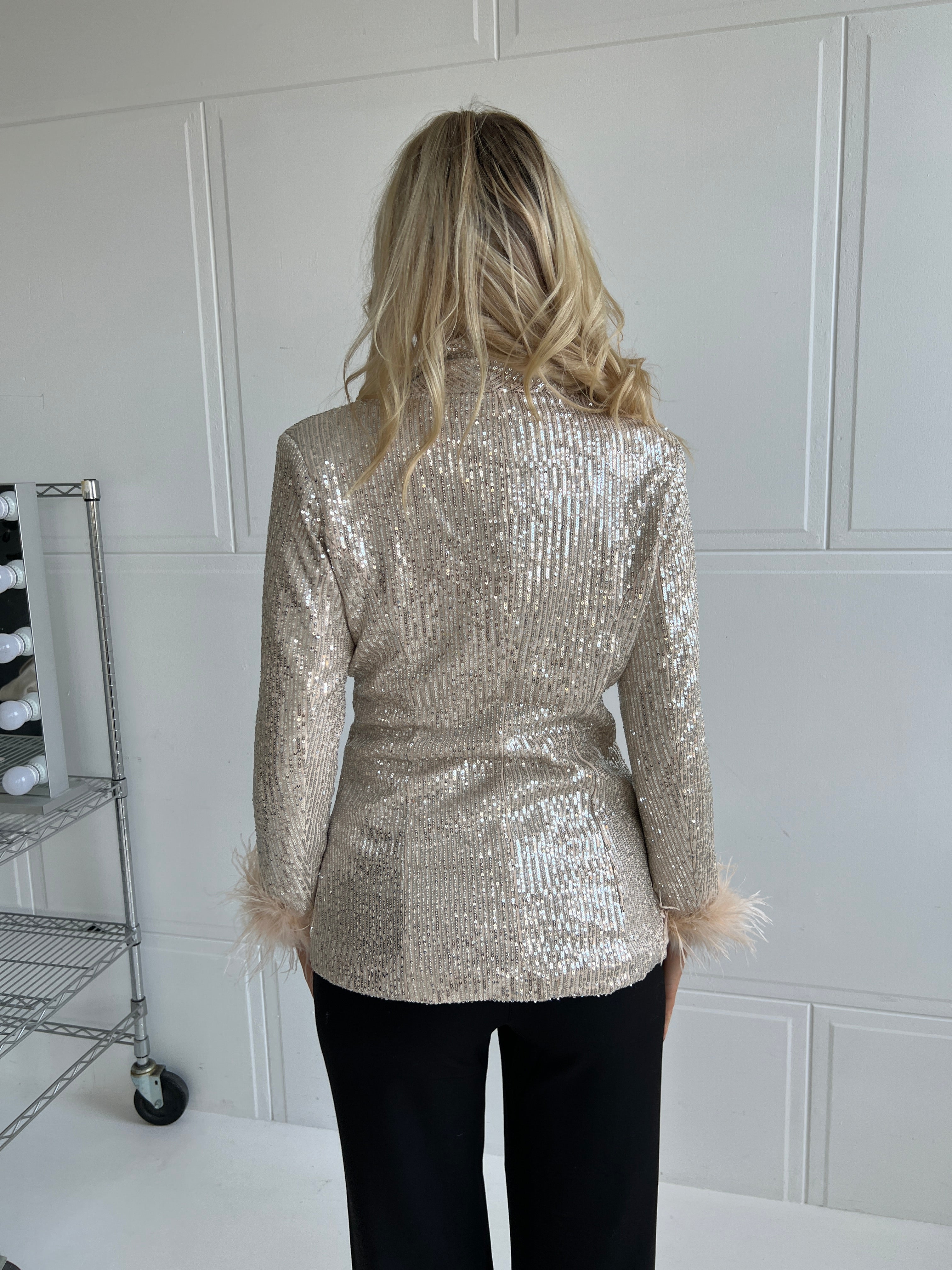 Soky silver sequins blazer