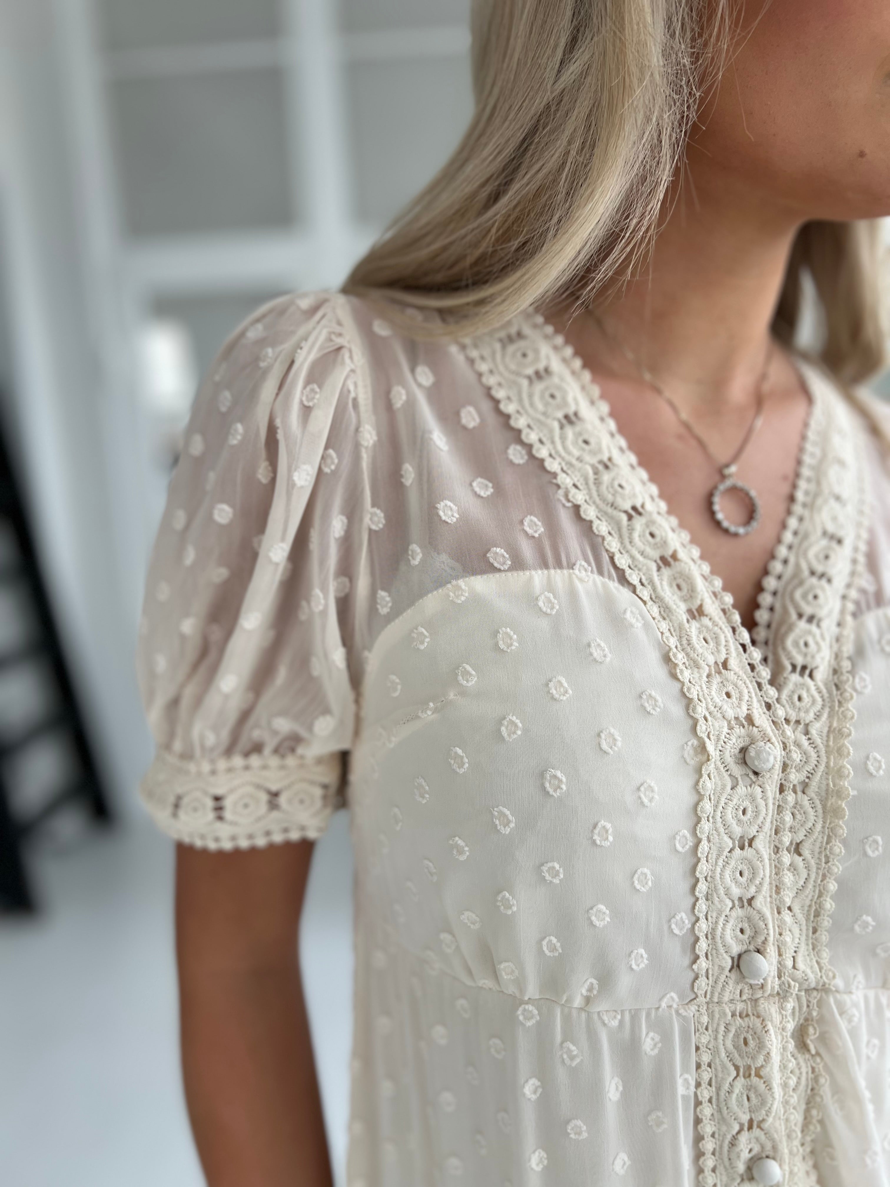 Lily McBee dot dress - beige