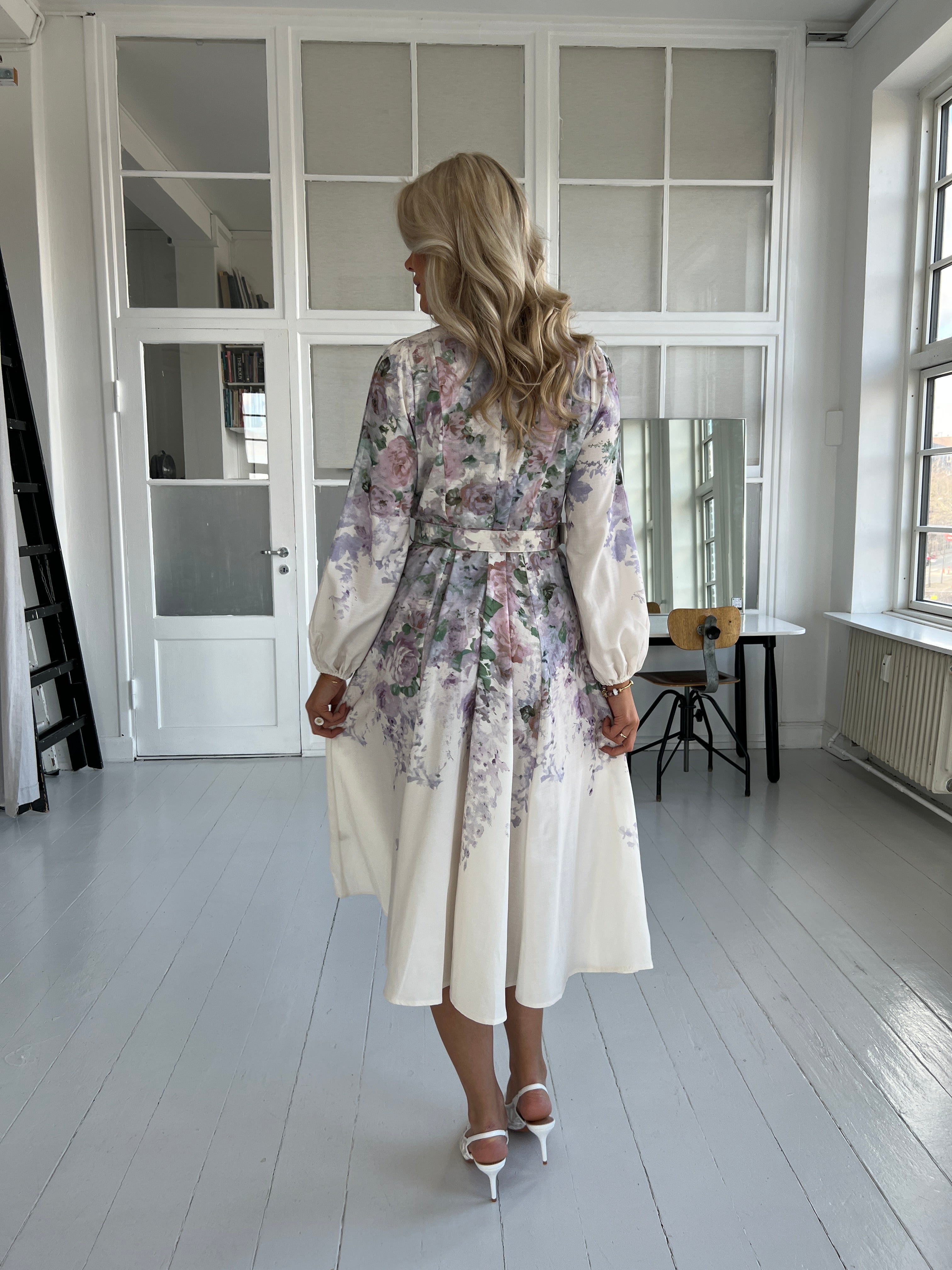 Flam purple blossom dress