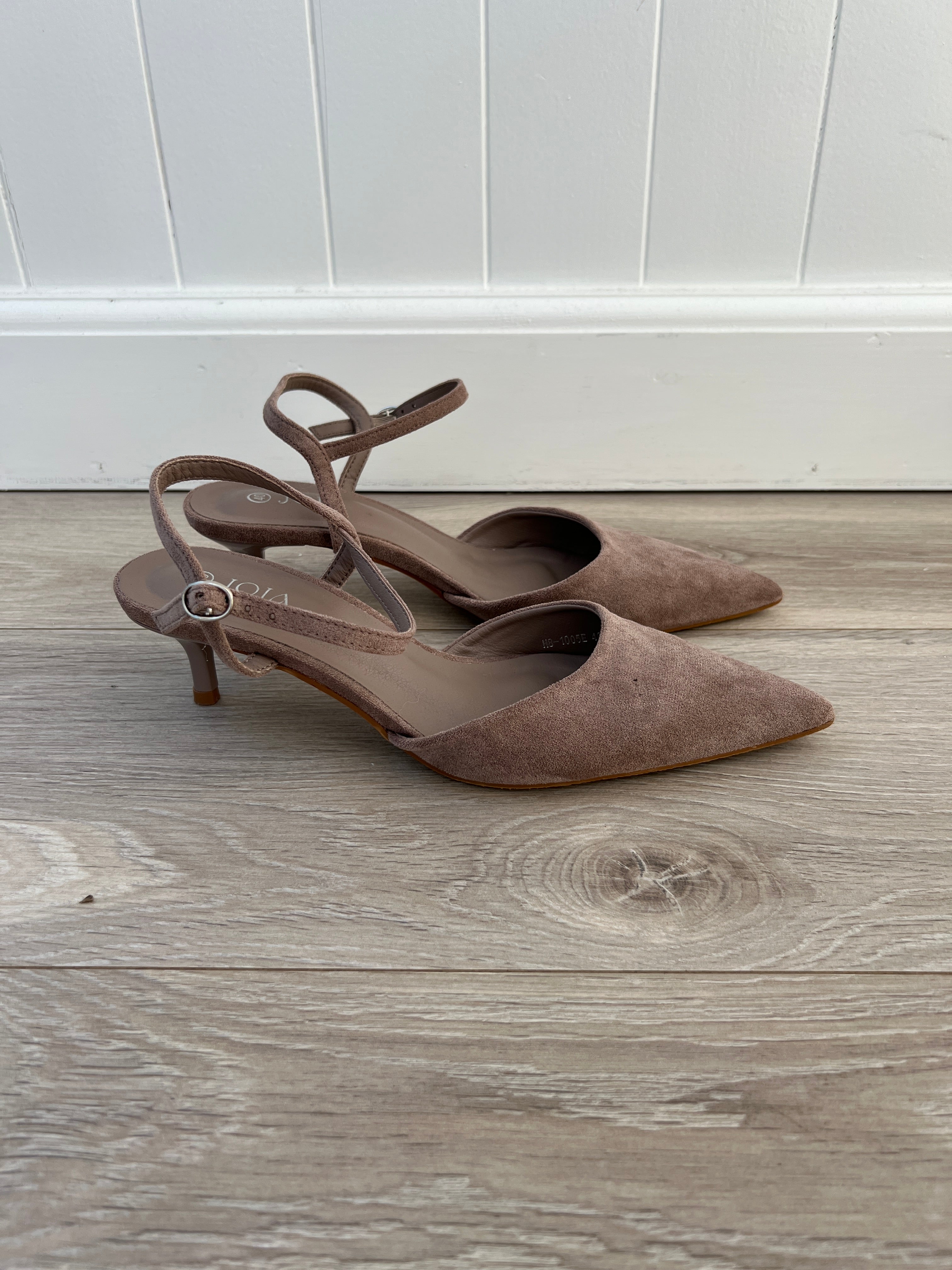 Joia taupe heels