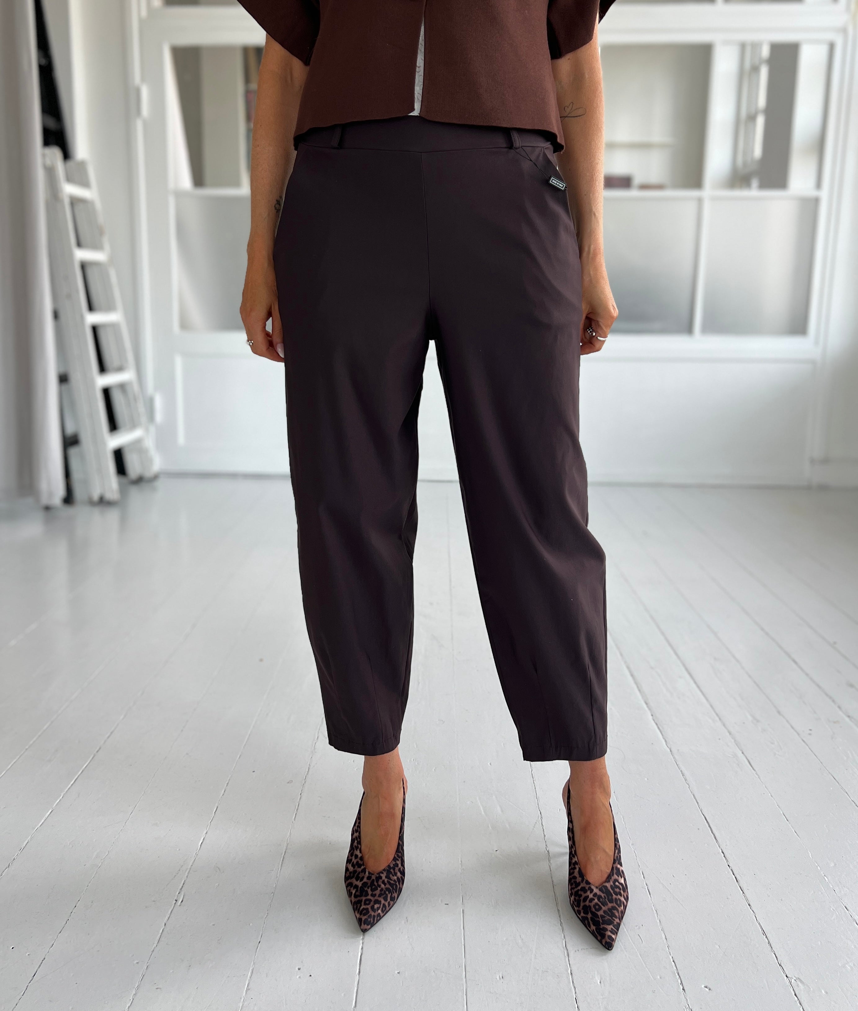 BCBEVERLY Barrel pants - Coffee