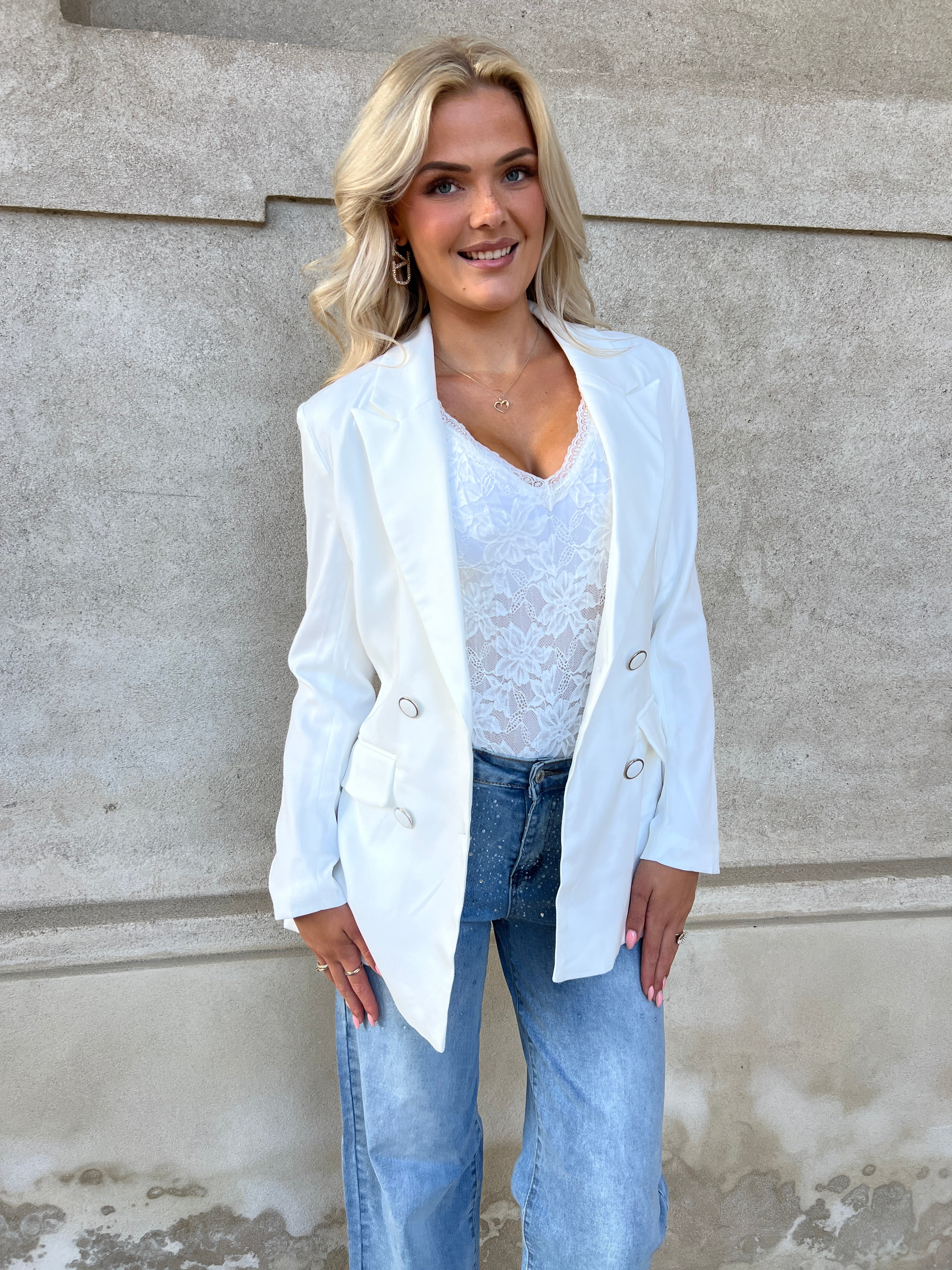 Its May white blazer