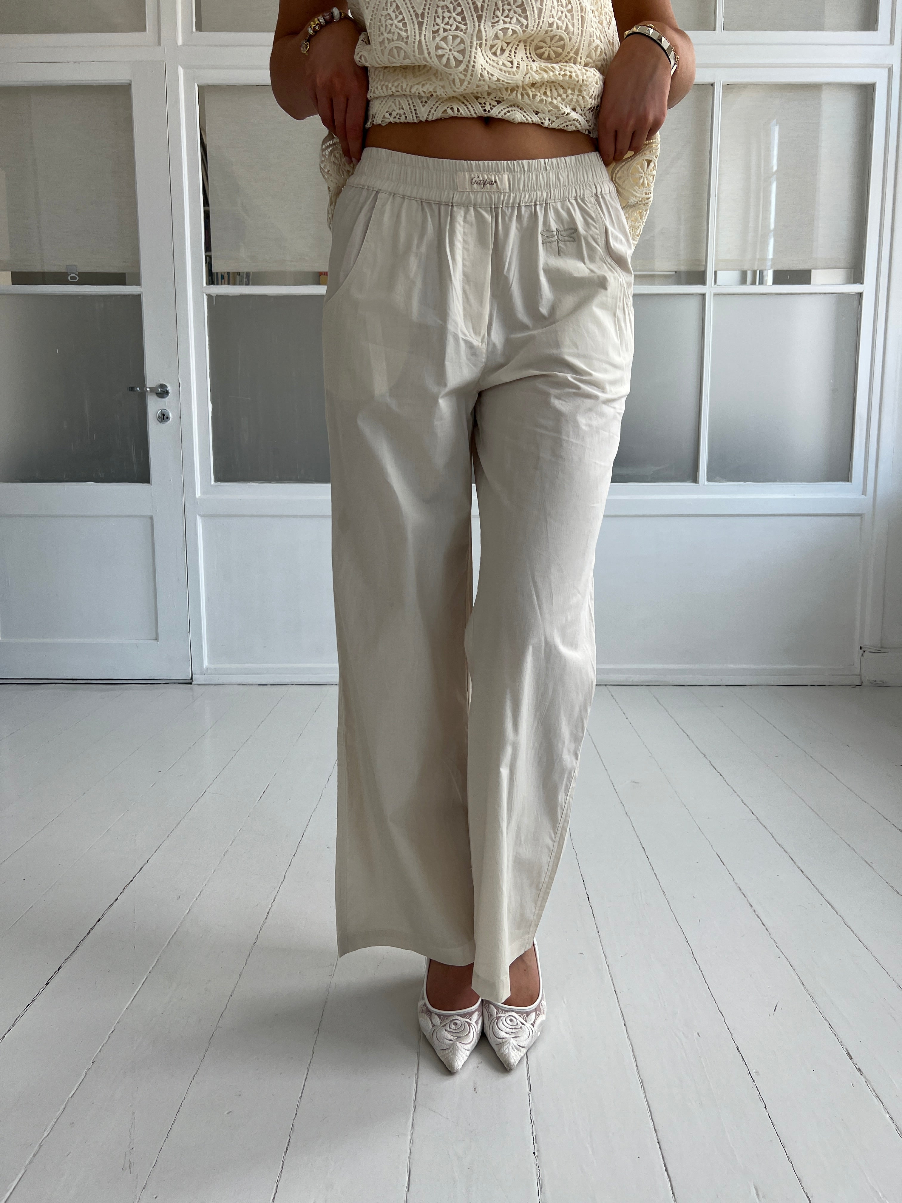 Gaspar Honolulu beige poplin pants