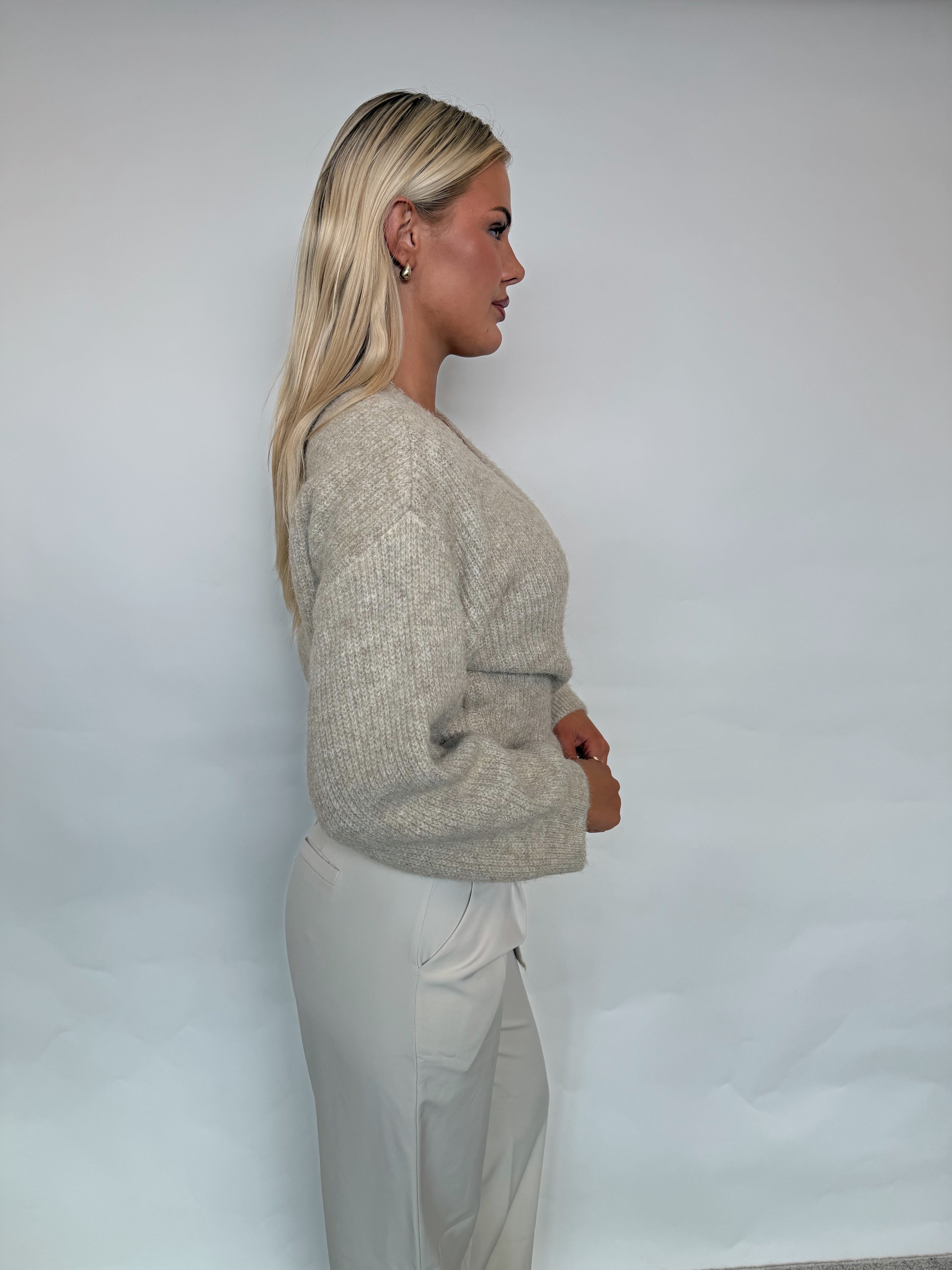 Lucce beige wrap cardigan