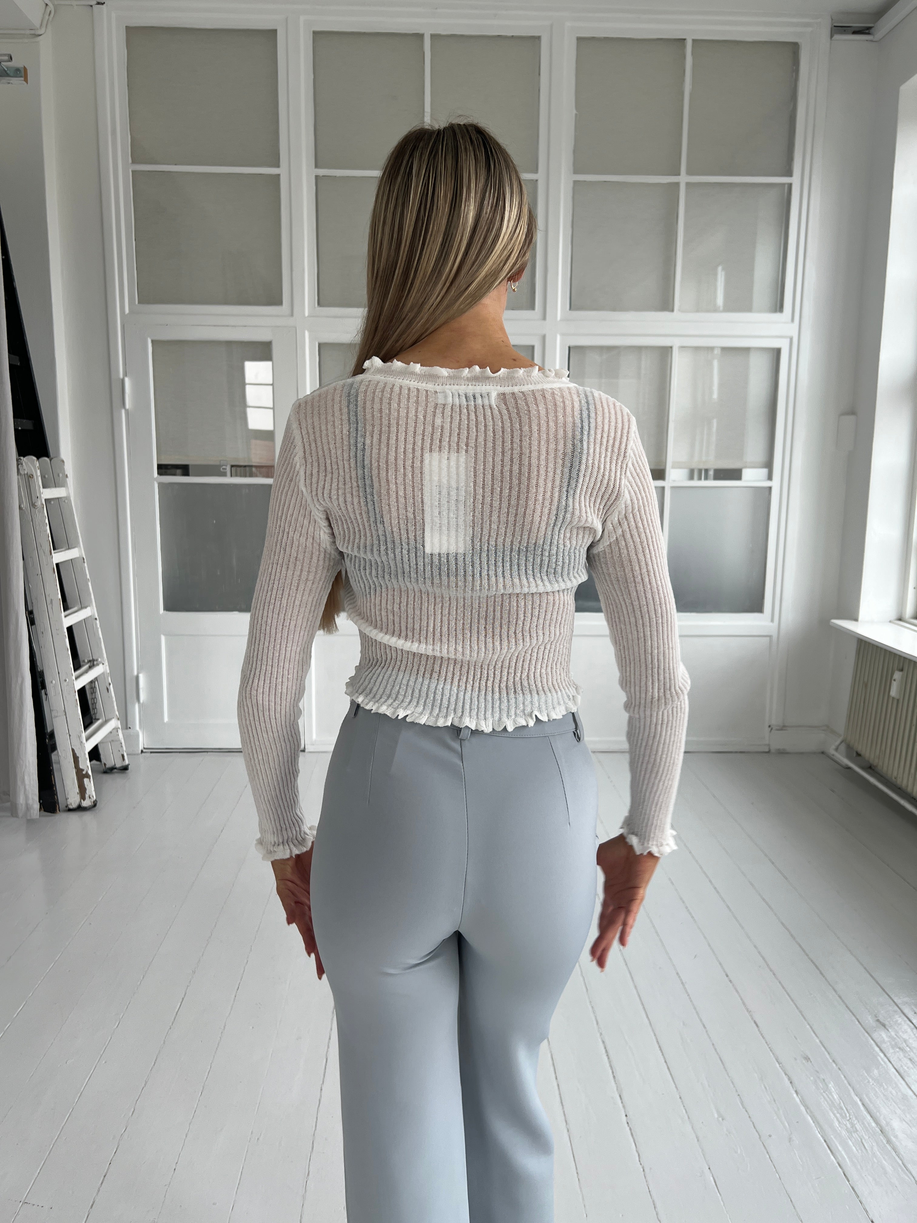 Joosie white knit fra webshoppen Aaberg Copenhagen