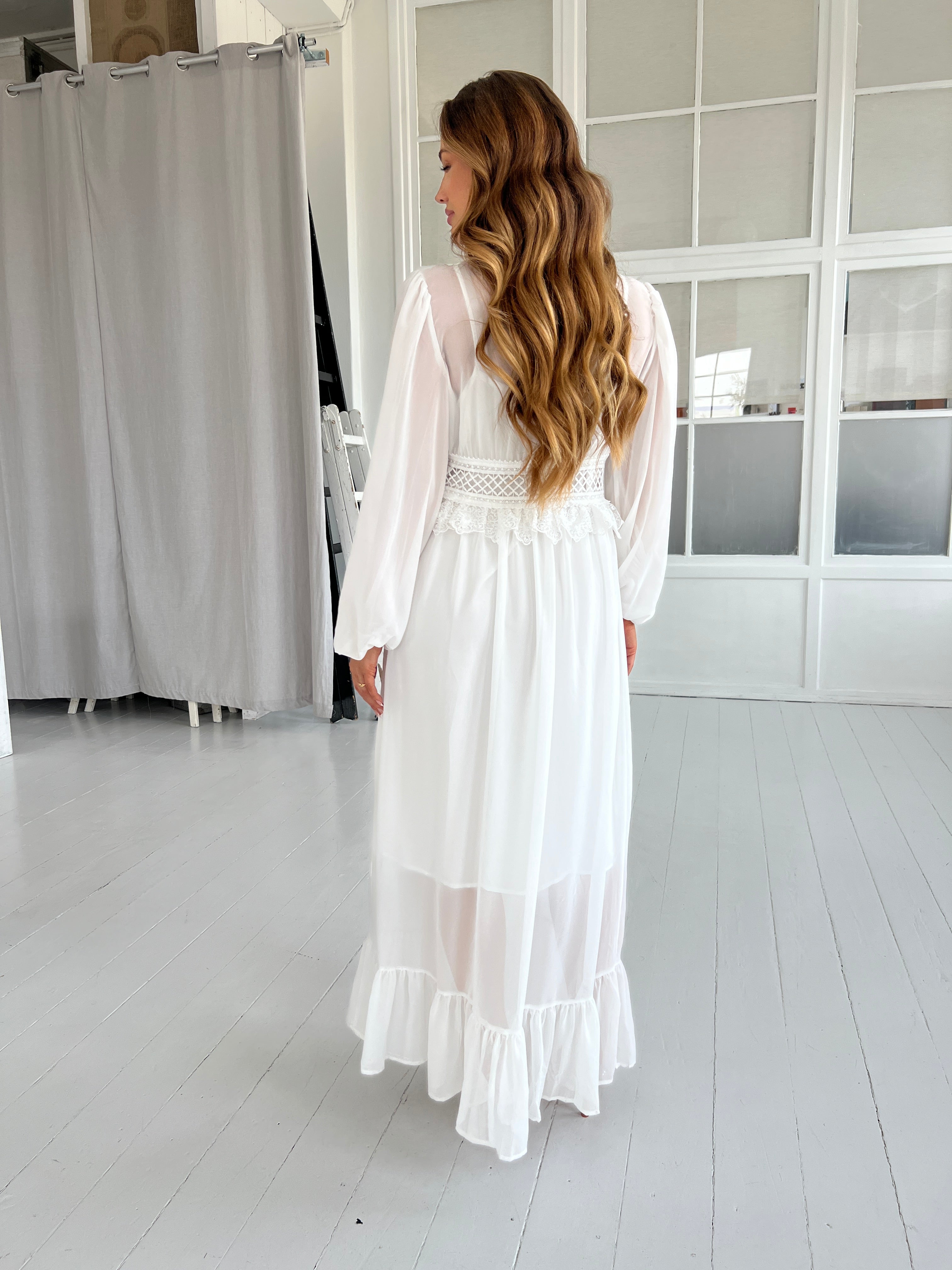 Flam White Boho lace dress