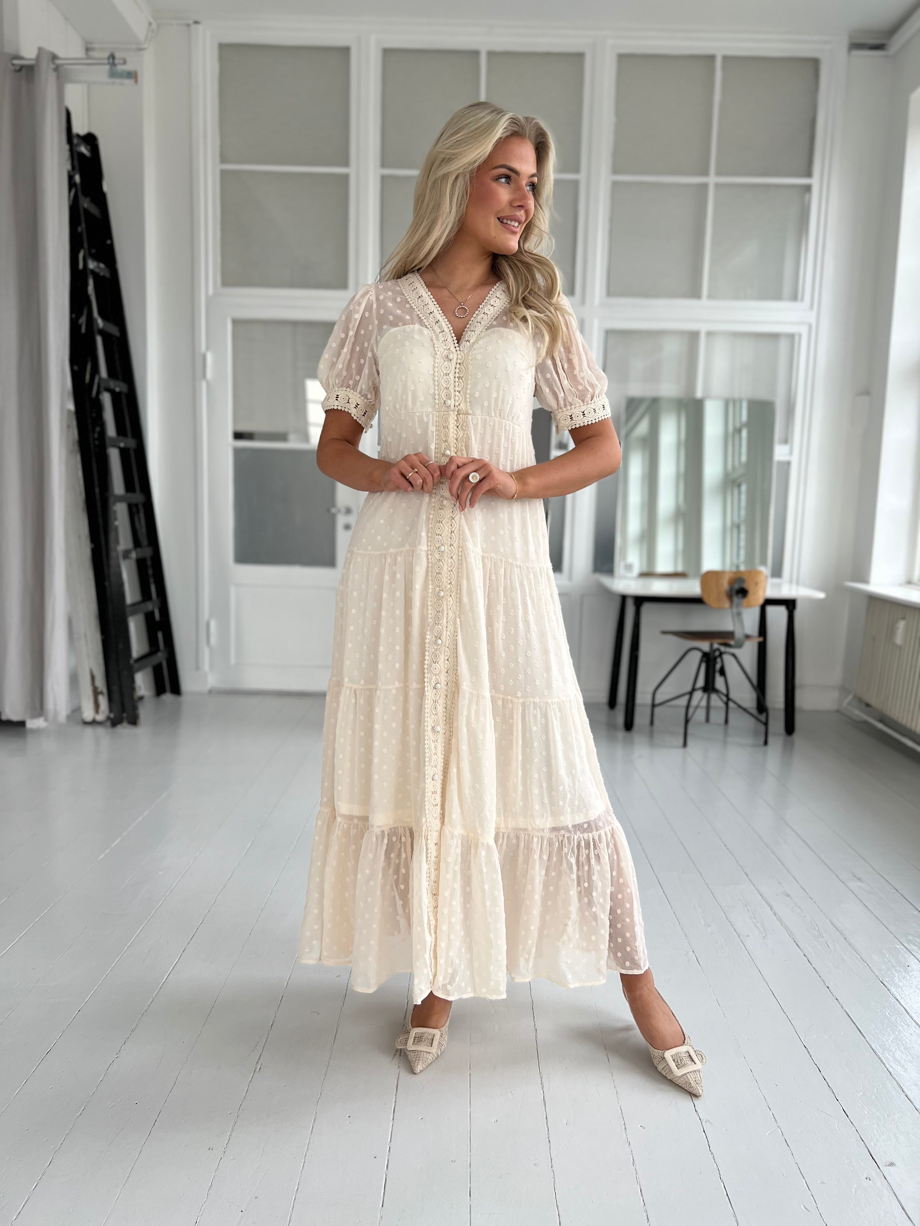 Lily McBee dot dress - beige