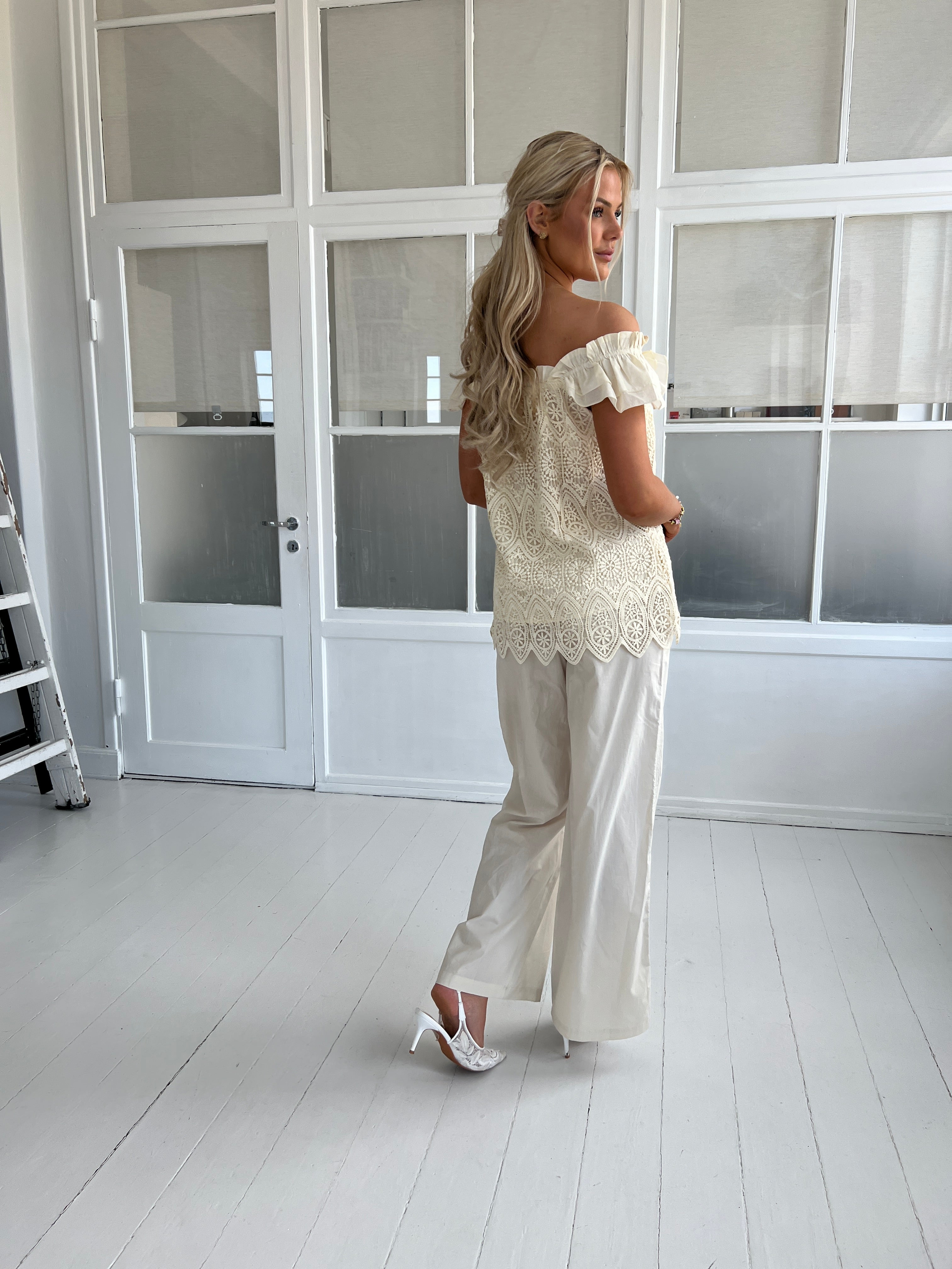 Gaspar Honolulu beige poplin pants