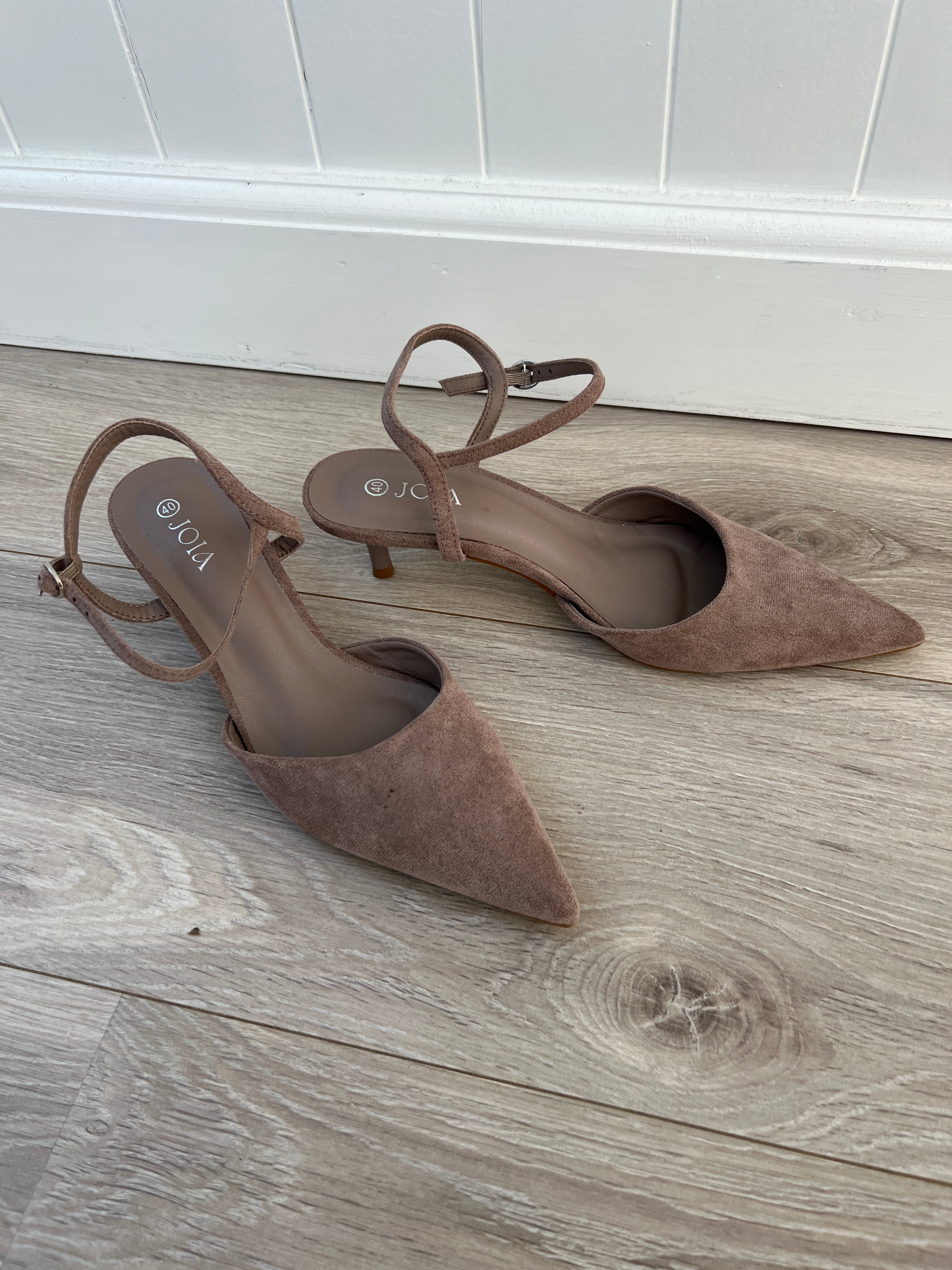 Joia taupe heels