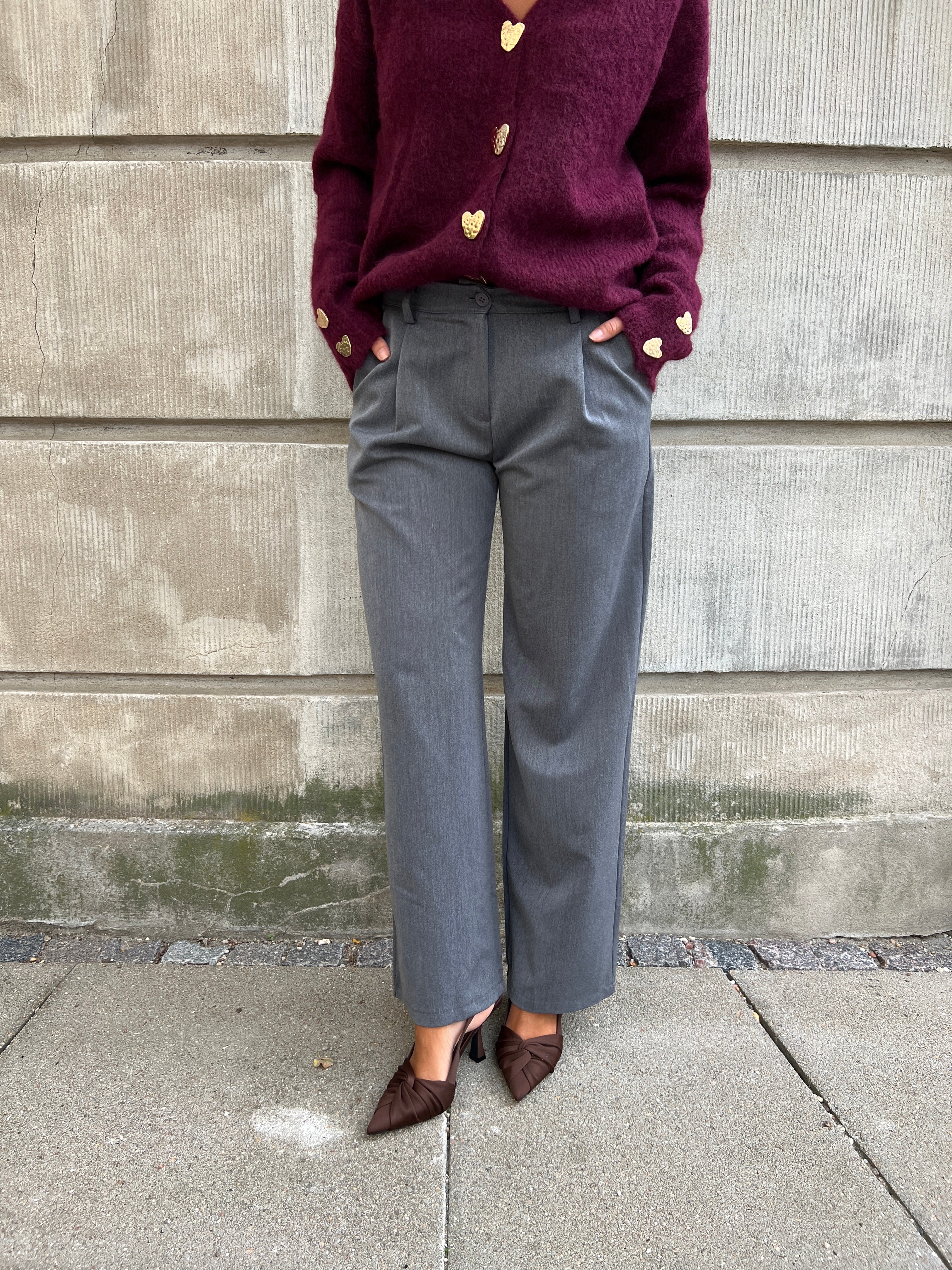 Eight Luxe grey trousers