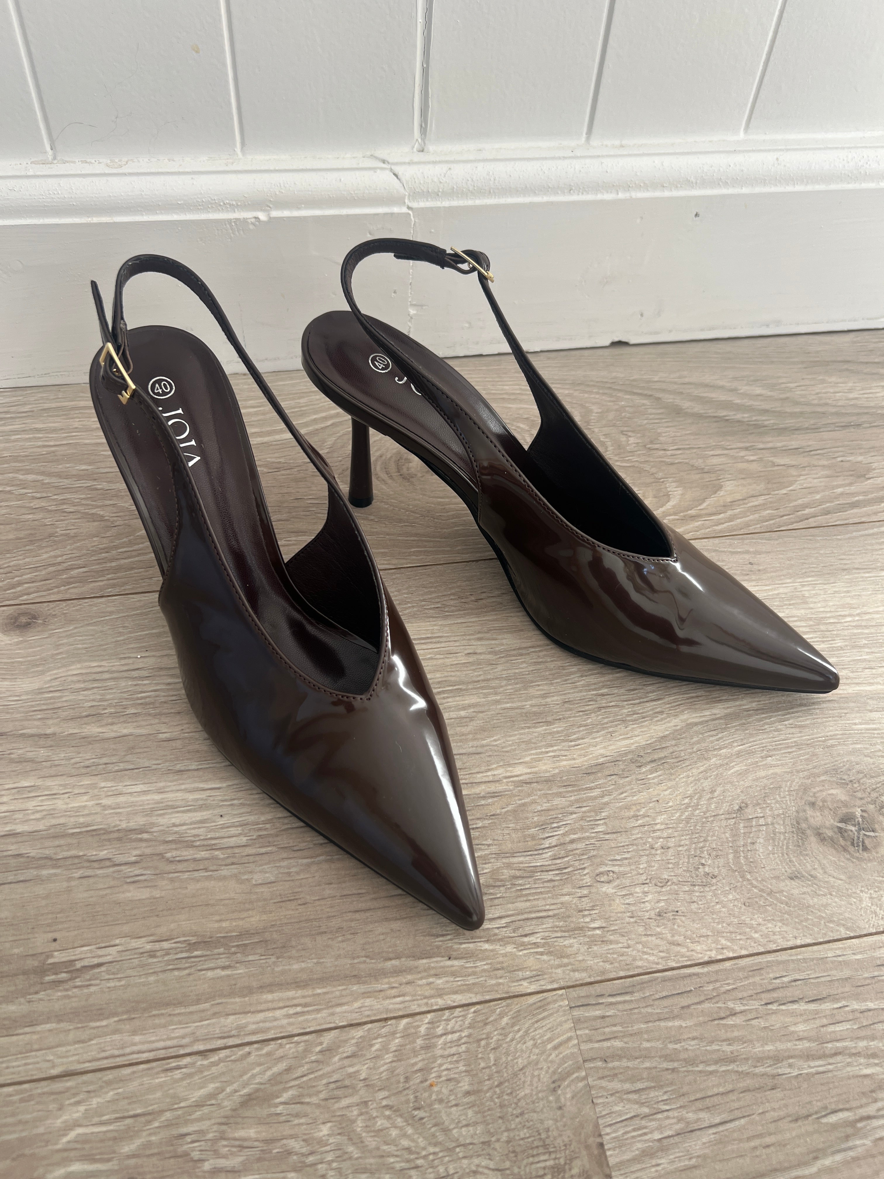 Joia dark brown heels